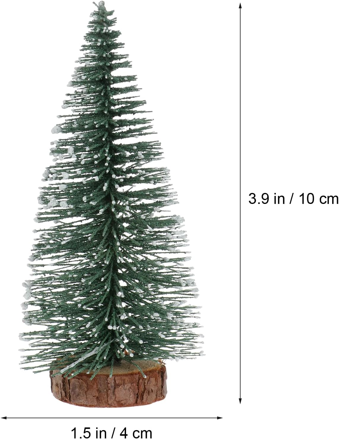 10er Pack Mini Weihnachtsbaum Ornamente