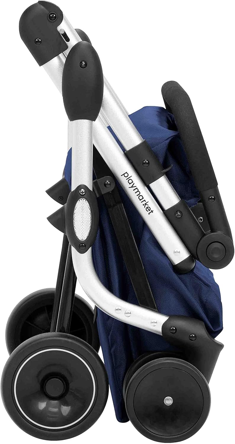 Klappbarer Einkaufswagen, Blau (Navy)