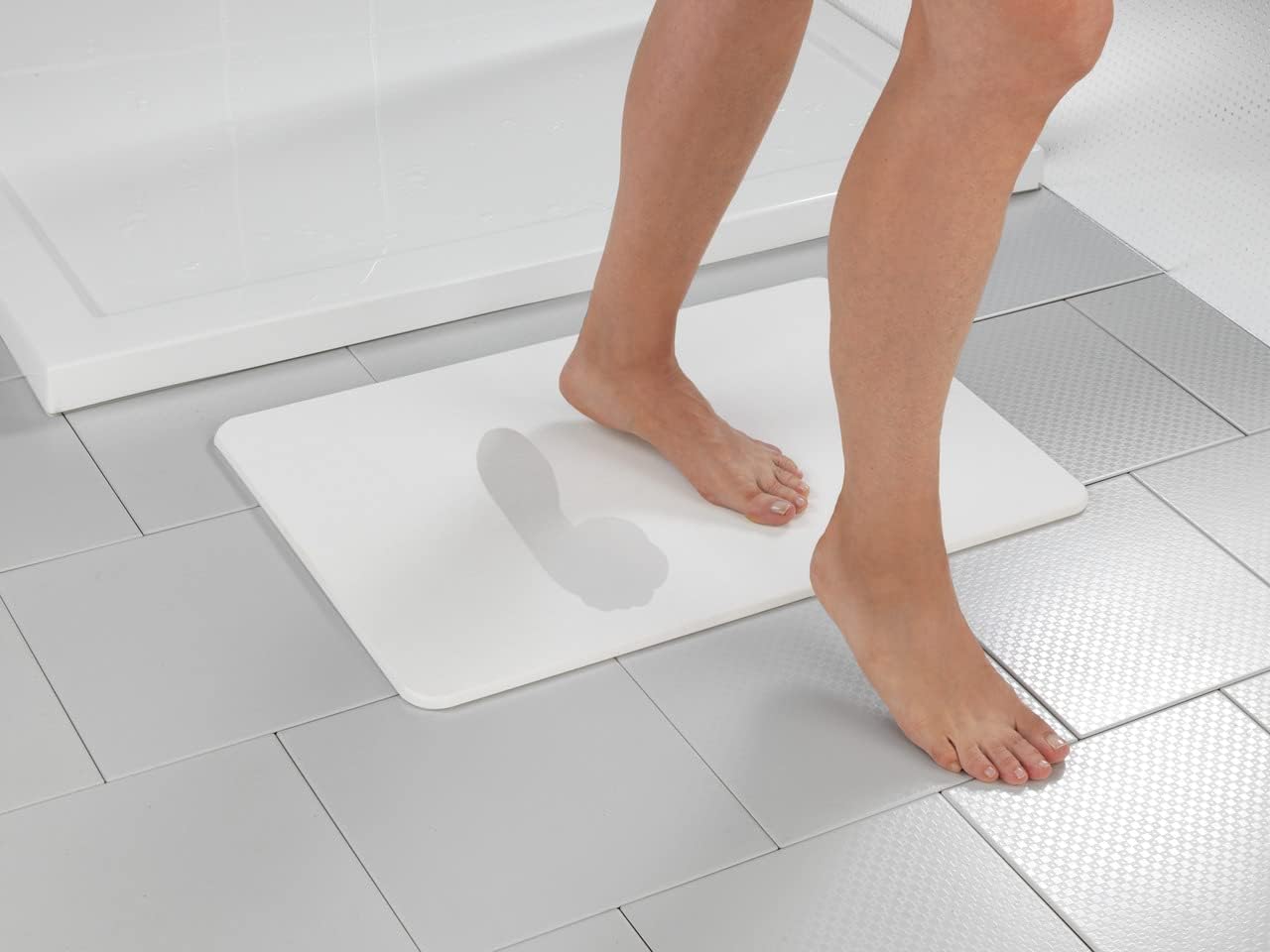 Badezimmervorlage Simi, Weiß Simi