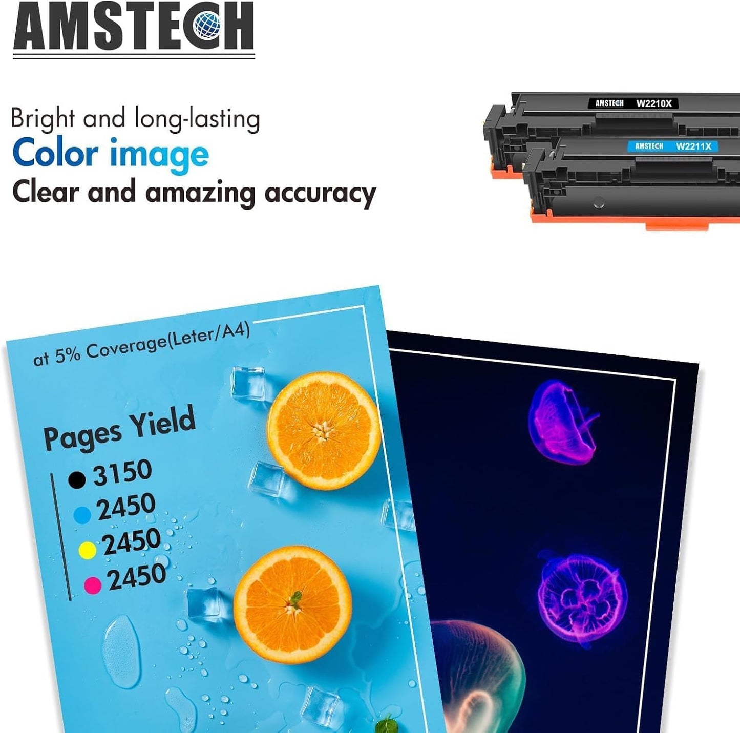 Ersatz-Toner für HP Laserjet Pro MFP M283fdw, 207X-4PK-colour-WC