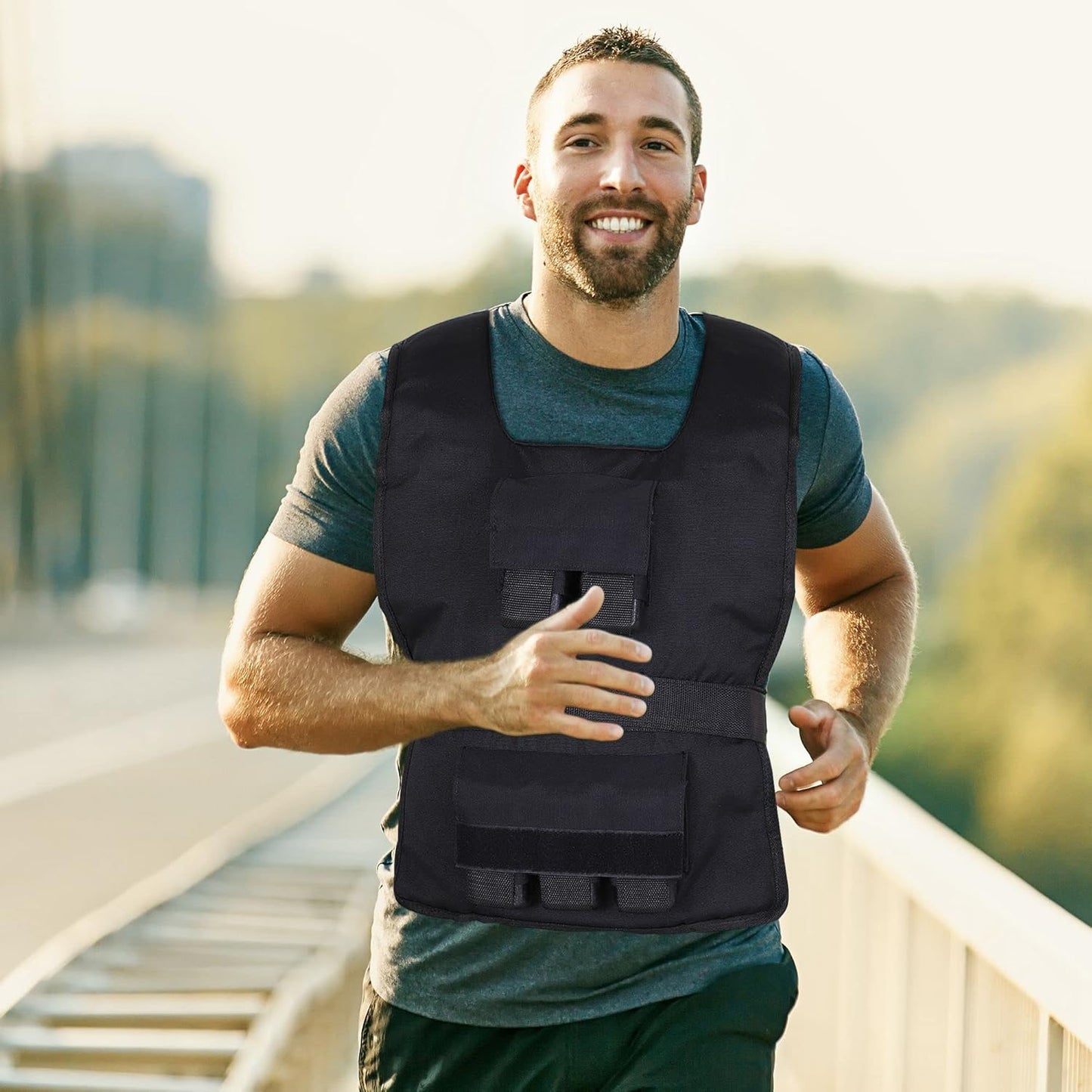 Verstellbare Gewichtsweste für Krafttraining (20 kg), 20 Kilogramm