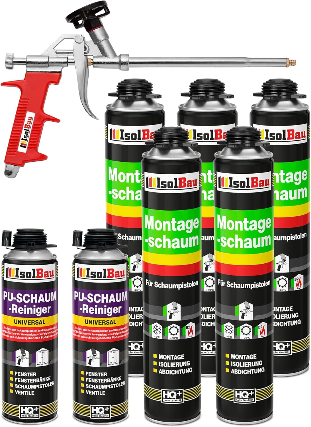Bauschaum-Set, 5 x Bauschaum