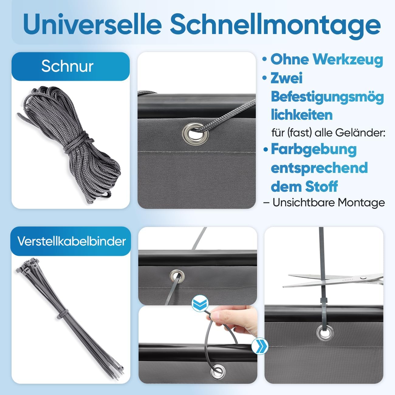 Balkon Sichtschutzverkleidung, 0.9×3m Anthrazit