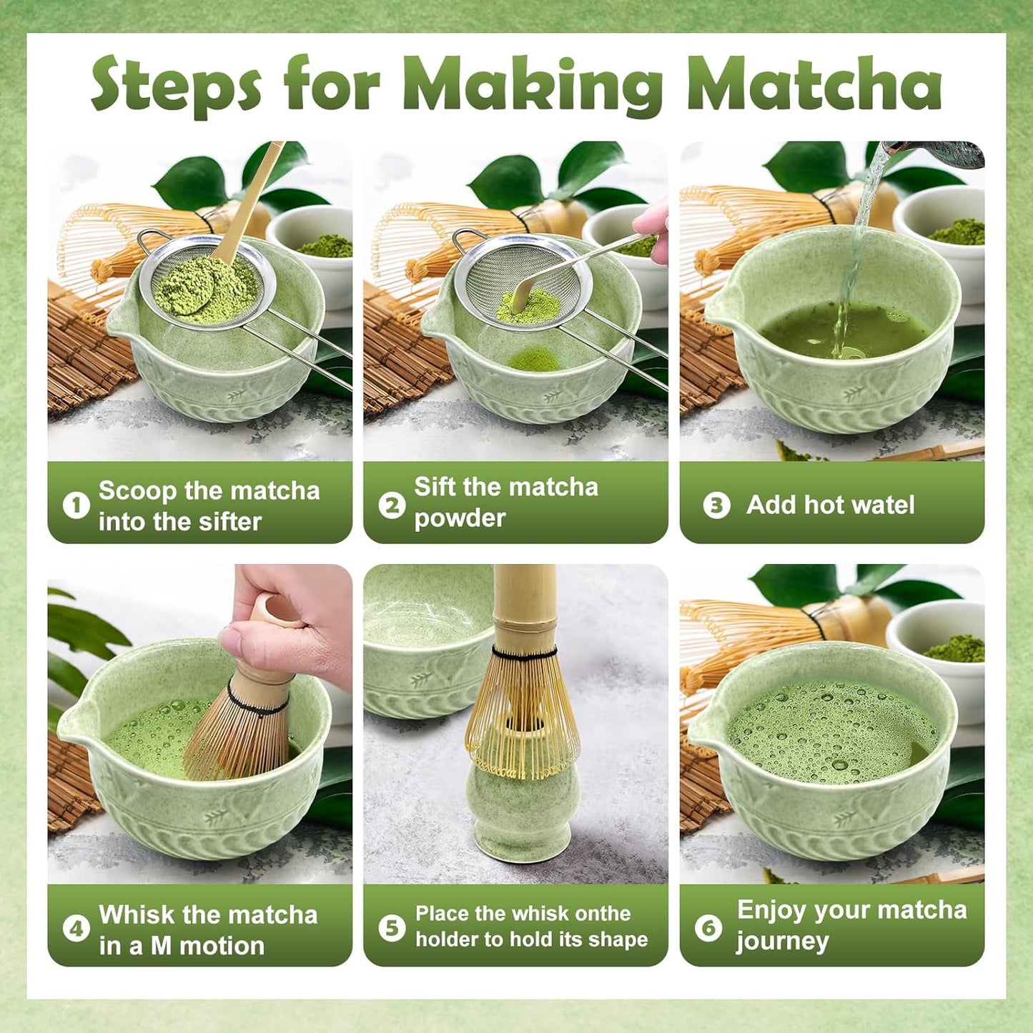 Matcha-Set, Matcha-farbe