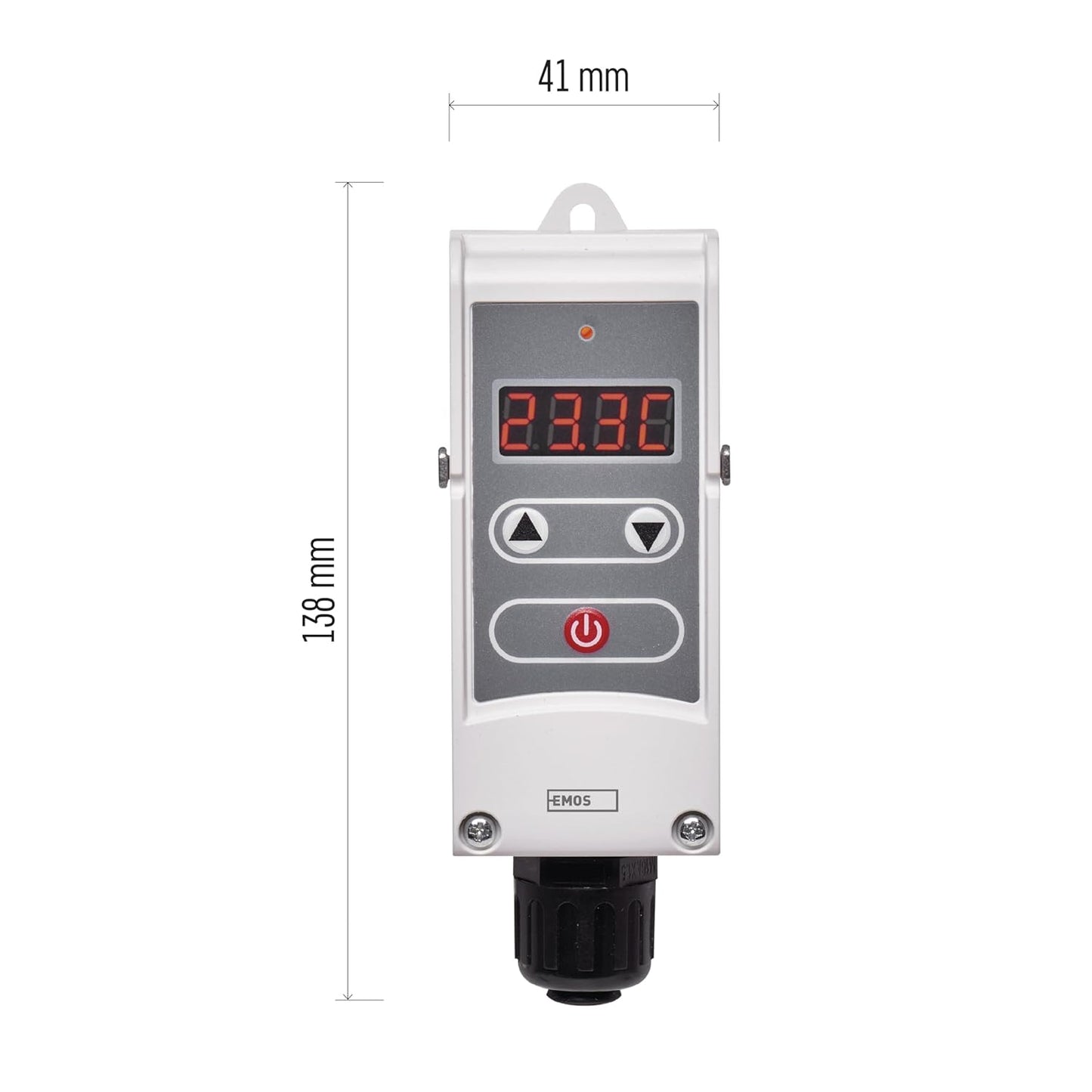 Digitales Anlegethermostat mit Einstellbereich 5-80 °C, Anlege