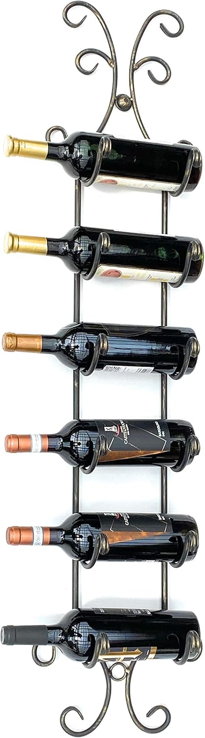 Weinregal Wandregal aus Schmiedeeisen