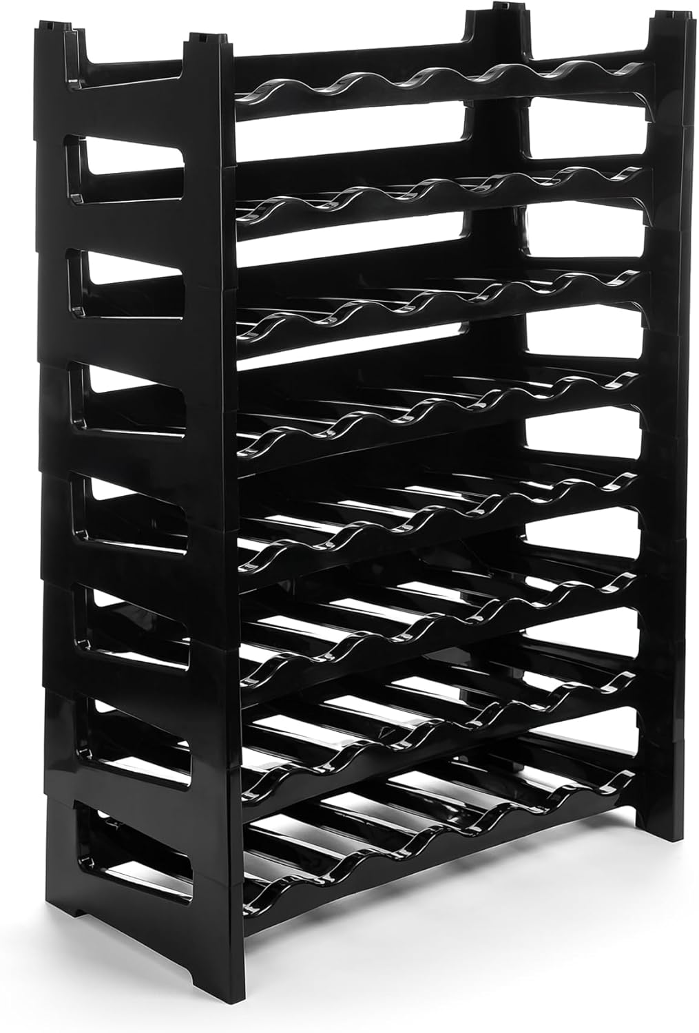 8-teiliges modulares Weinregal-Set, 8 Stück (48 Flaschen)