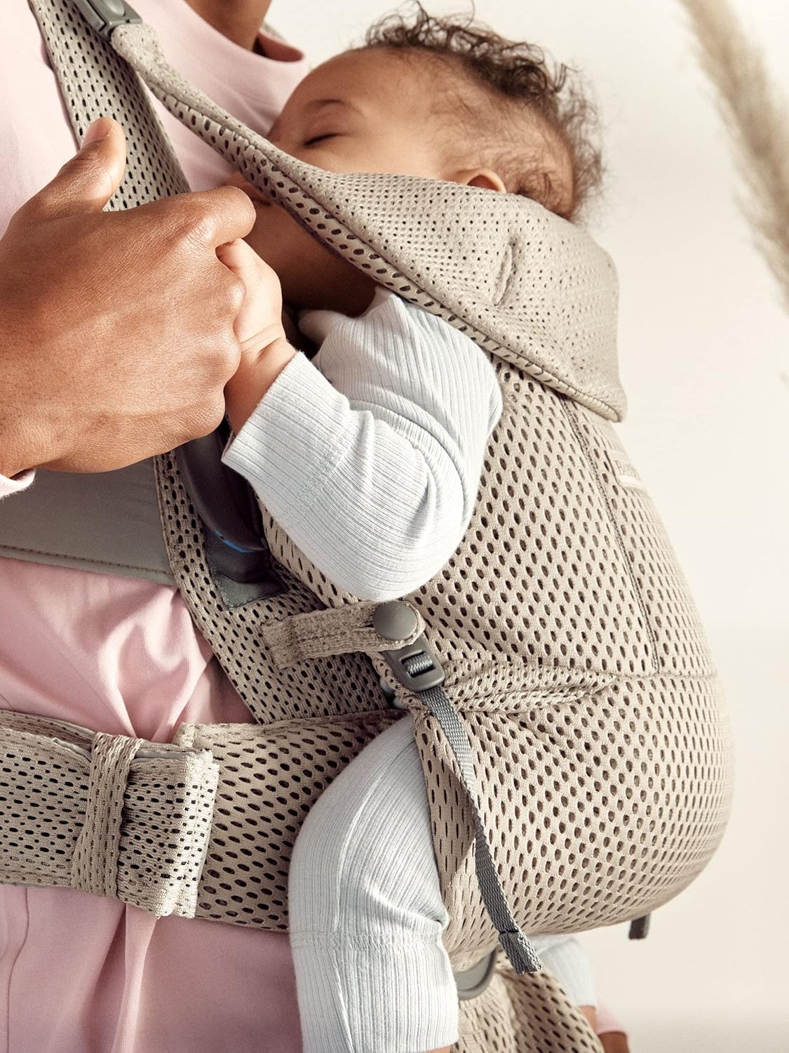 Babytrage Move 3D, 3D-Netzstoff Grau-Beige