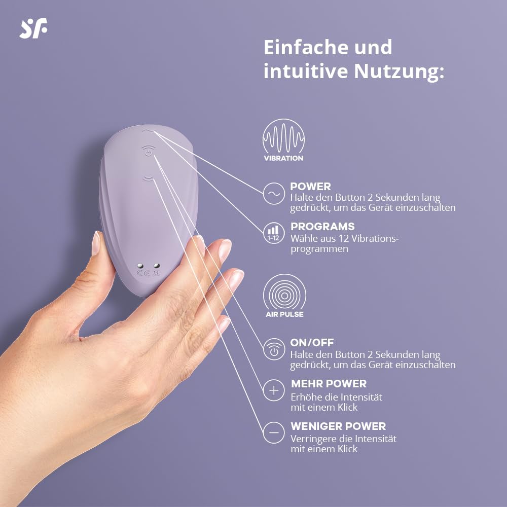 Pearl Diver Druckwellen-Vibrator, Flieder Einheitsgrösse