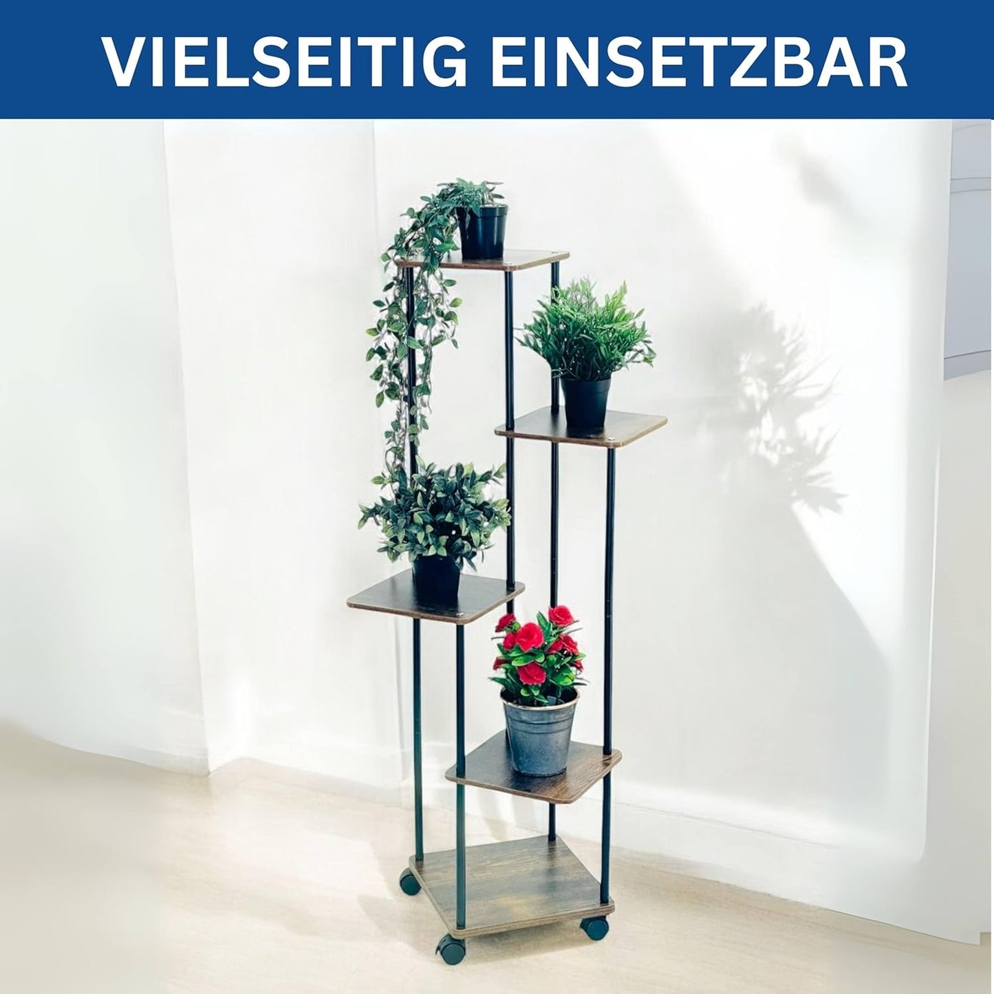 Rollbare Blumentreppe 96580 mit 5 Etagen