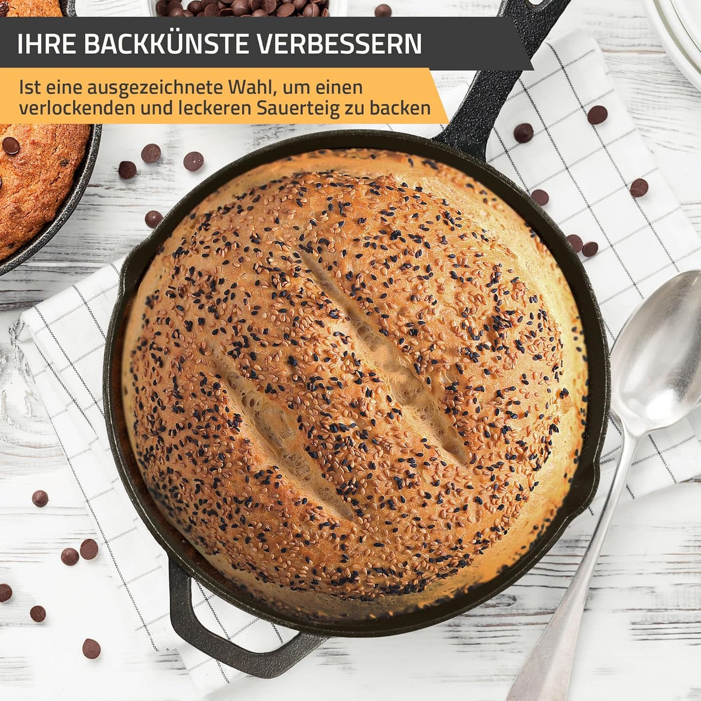 Gusseisenpfanne, 32 cm Black