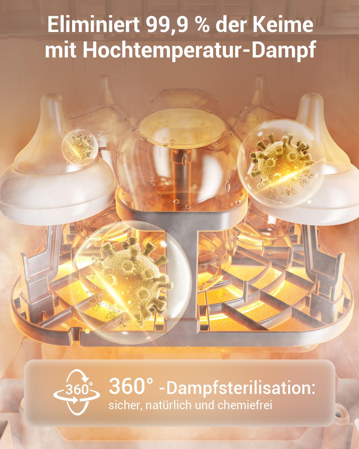 Bottle Washer Pro für Babyflaschen & Milchpumpen-Teile