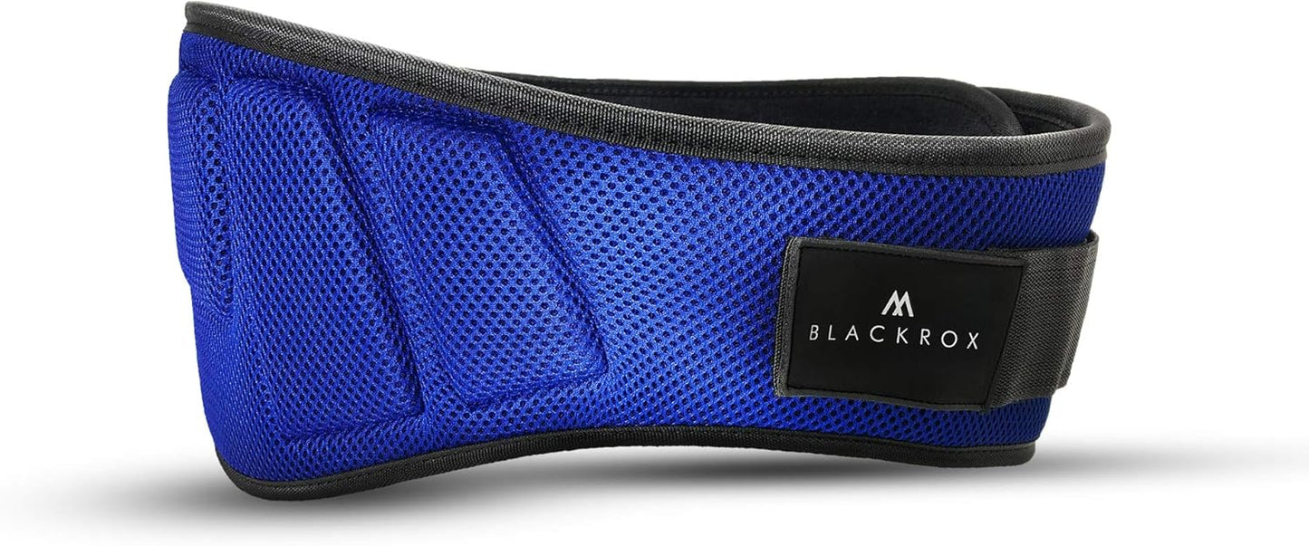 Gewichthebergürtel G1 für Krafttraining und Powerlifting, Blau S