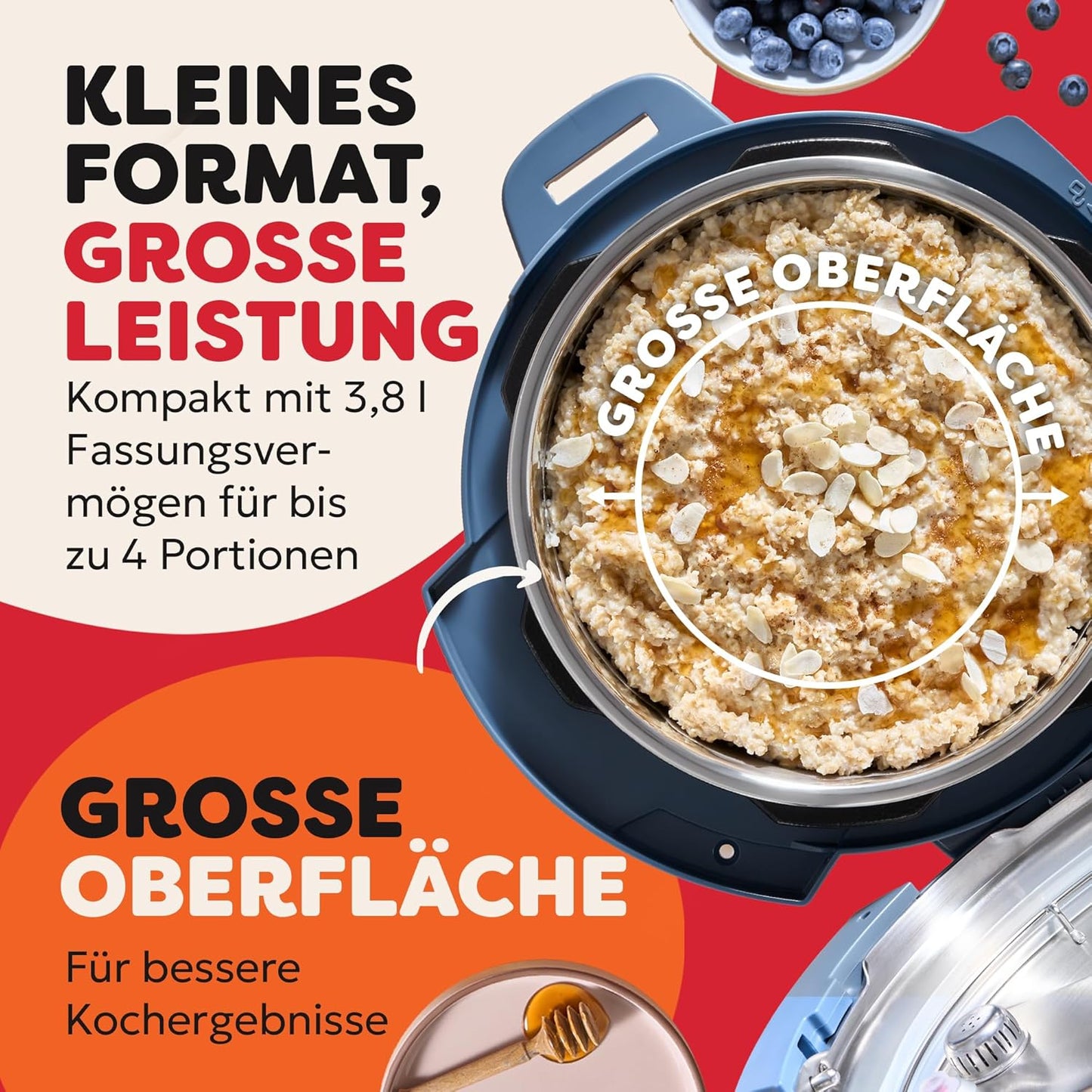Multikocher, Blau Tagtraum 3.8 Liter Standard