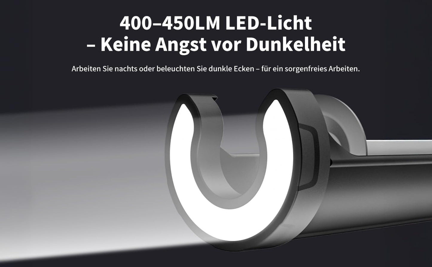 Akku Kartuschenpresse mit Anti-Tropf-Funktion und LED-Licht (ohne Akku)