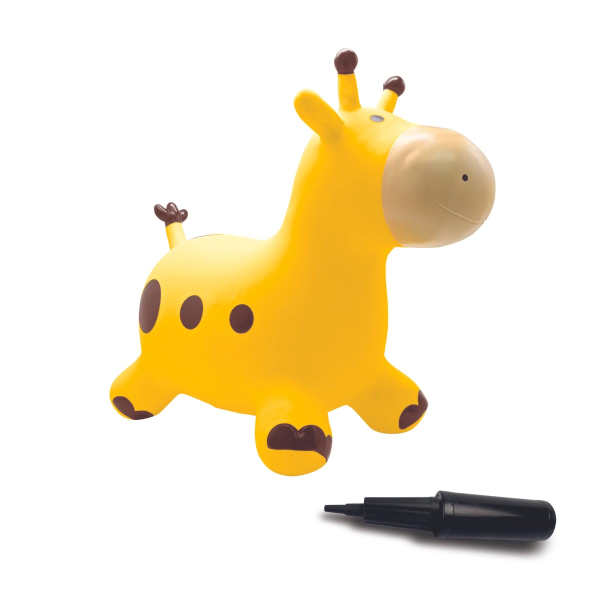 Aufblasbare Springgiraffe mit Handpumpe, Giraffe