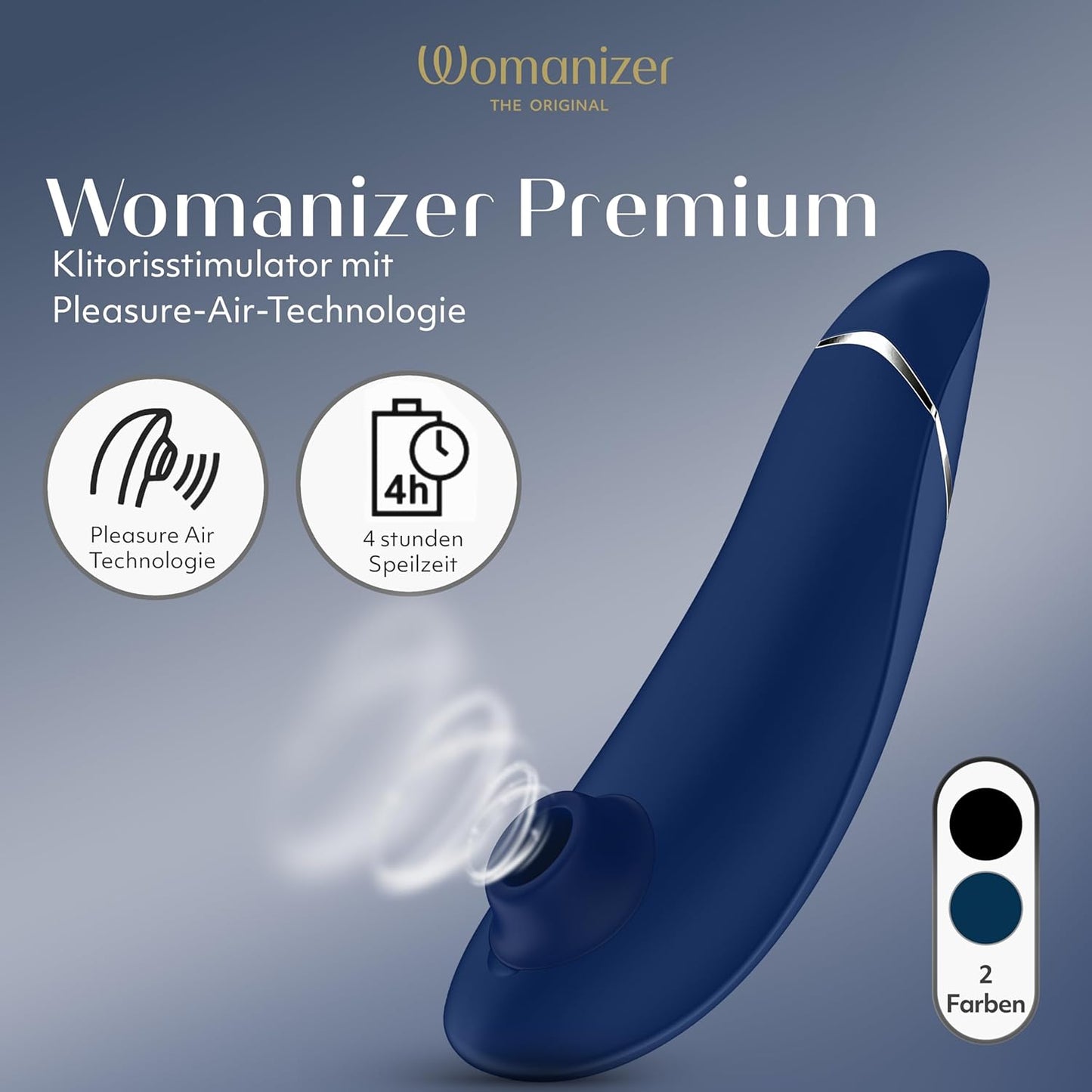 Premium Druckwellenvibrator, Blaubeere