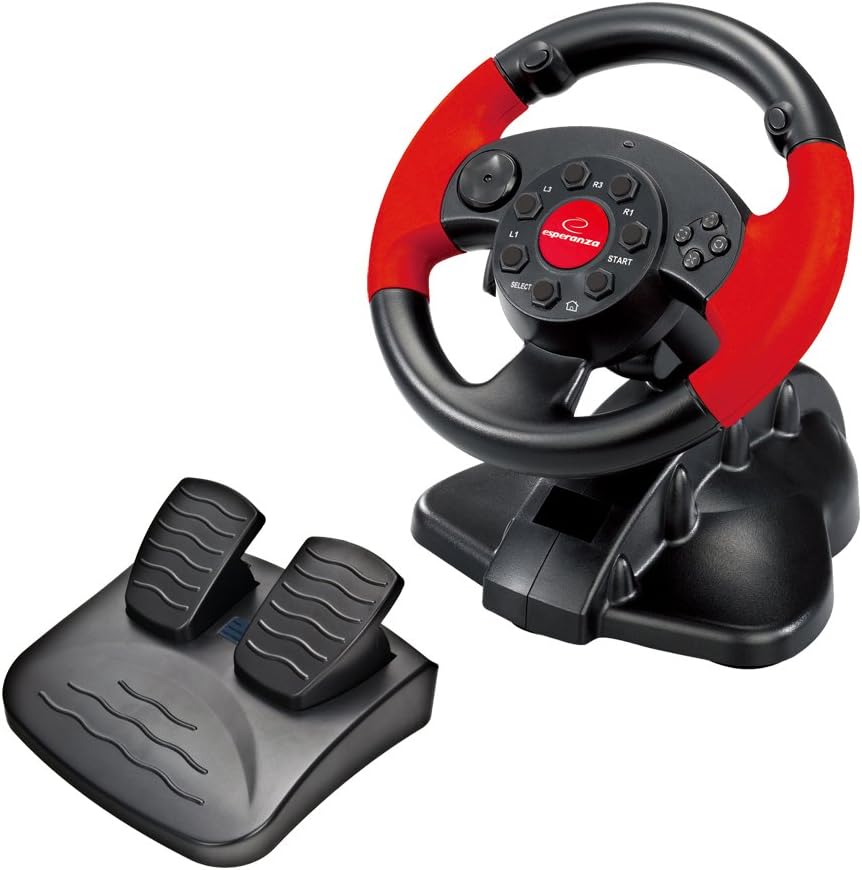 Gaming Lenkrad EG103, PS2/PS3/PC Single