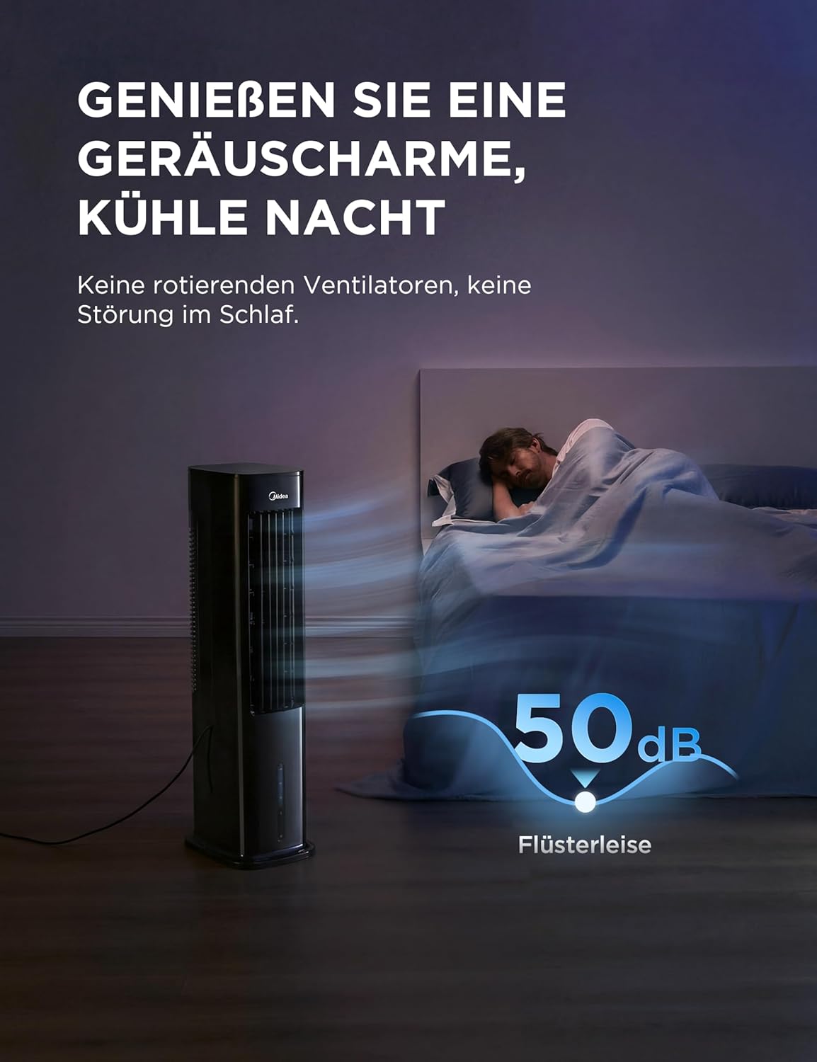 4-in-1 Mobiler Luftkühler mit Wasserkühlung