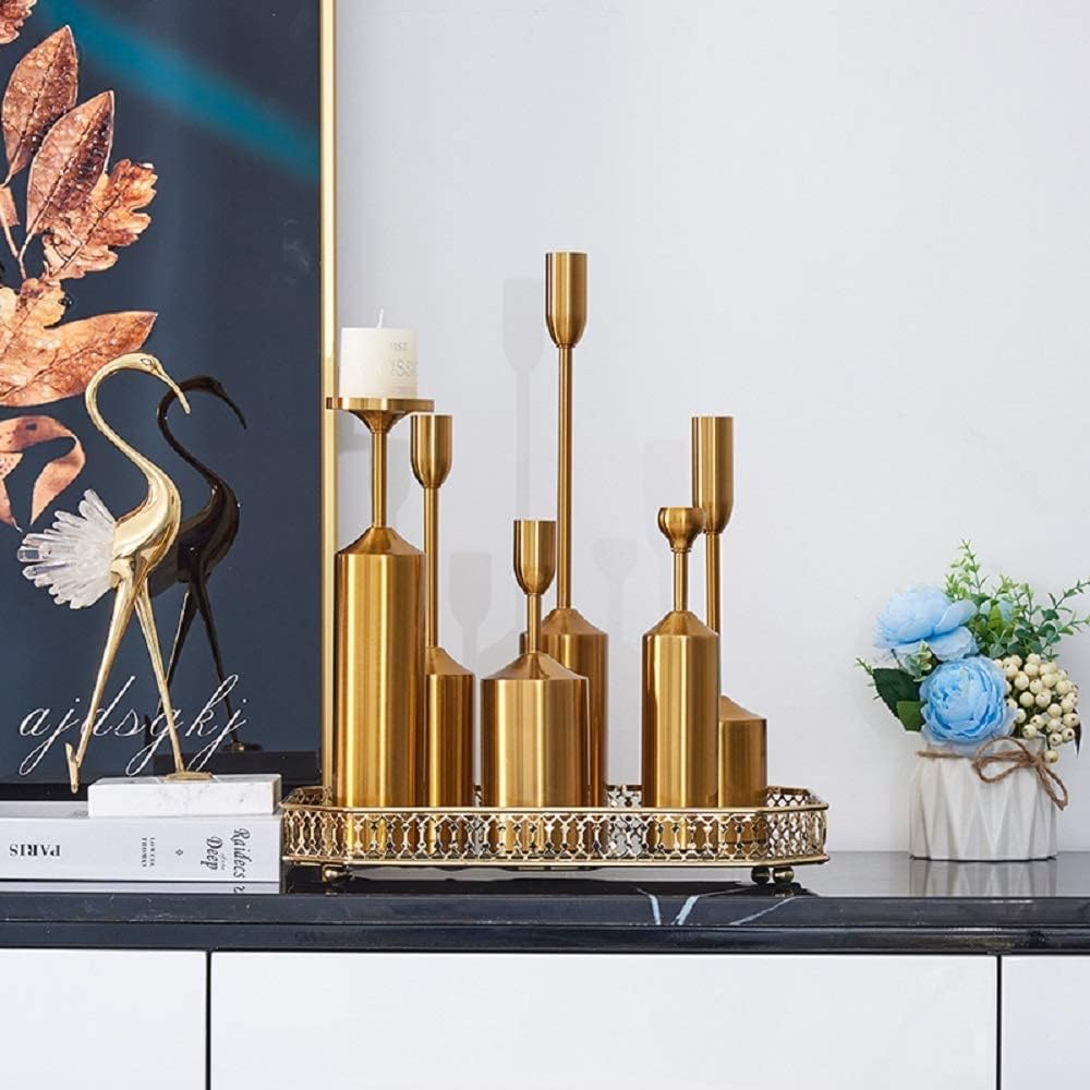 Kerzenhalter-Set, Gold 6er Set