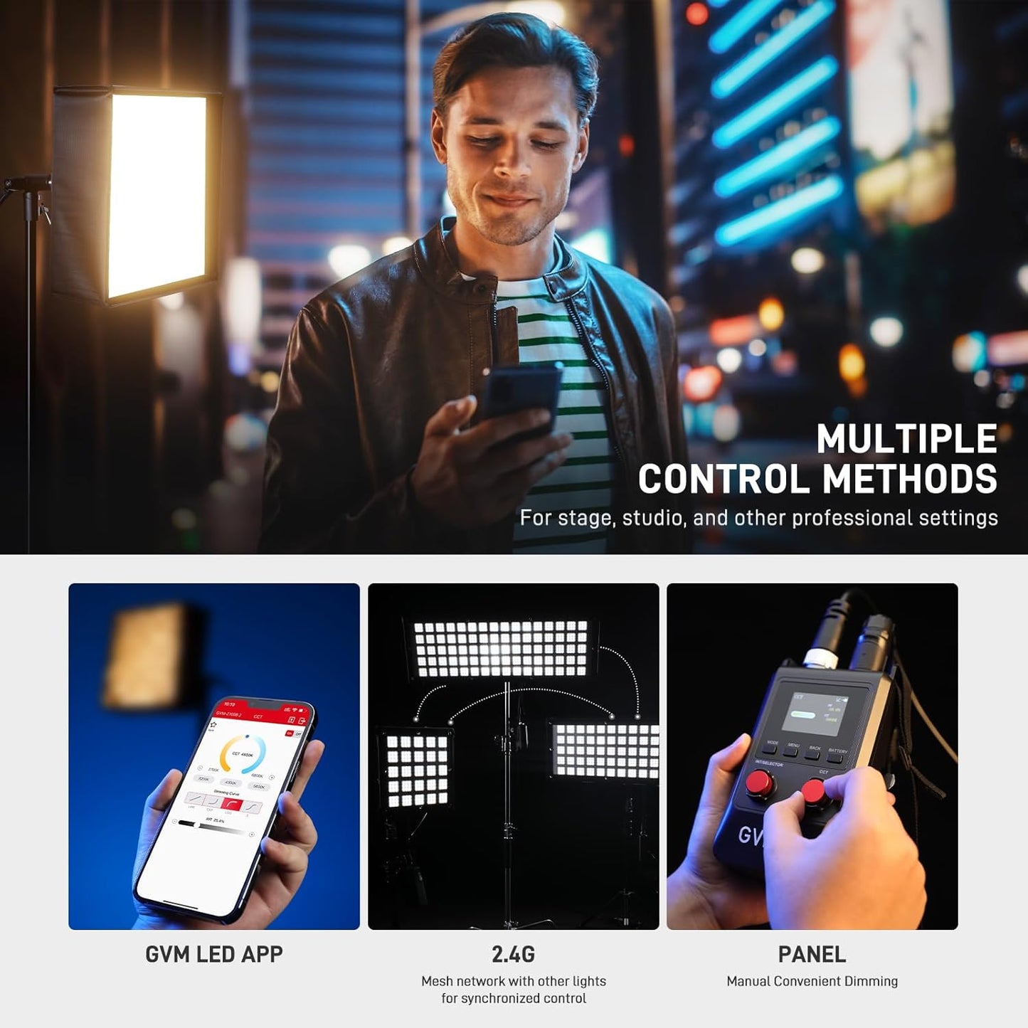 Z100B 100W Bi-Color LED Videolicht, Z100B