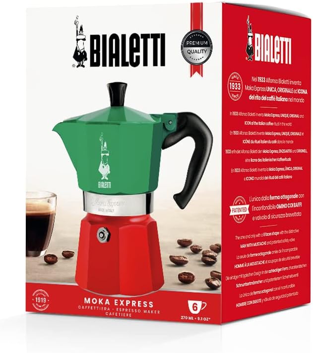 Espressokocher für 6 Tassen, 6 Tassen