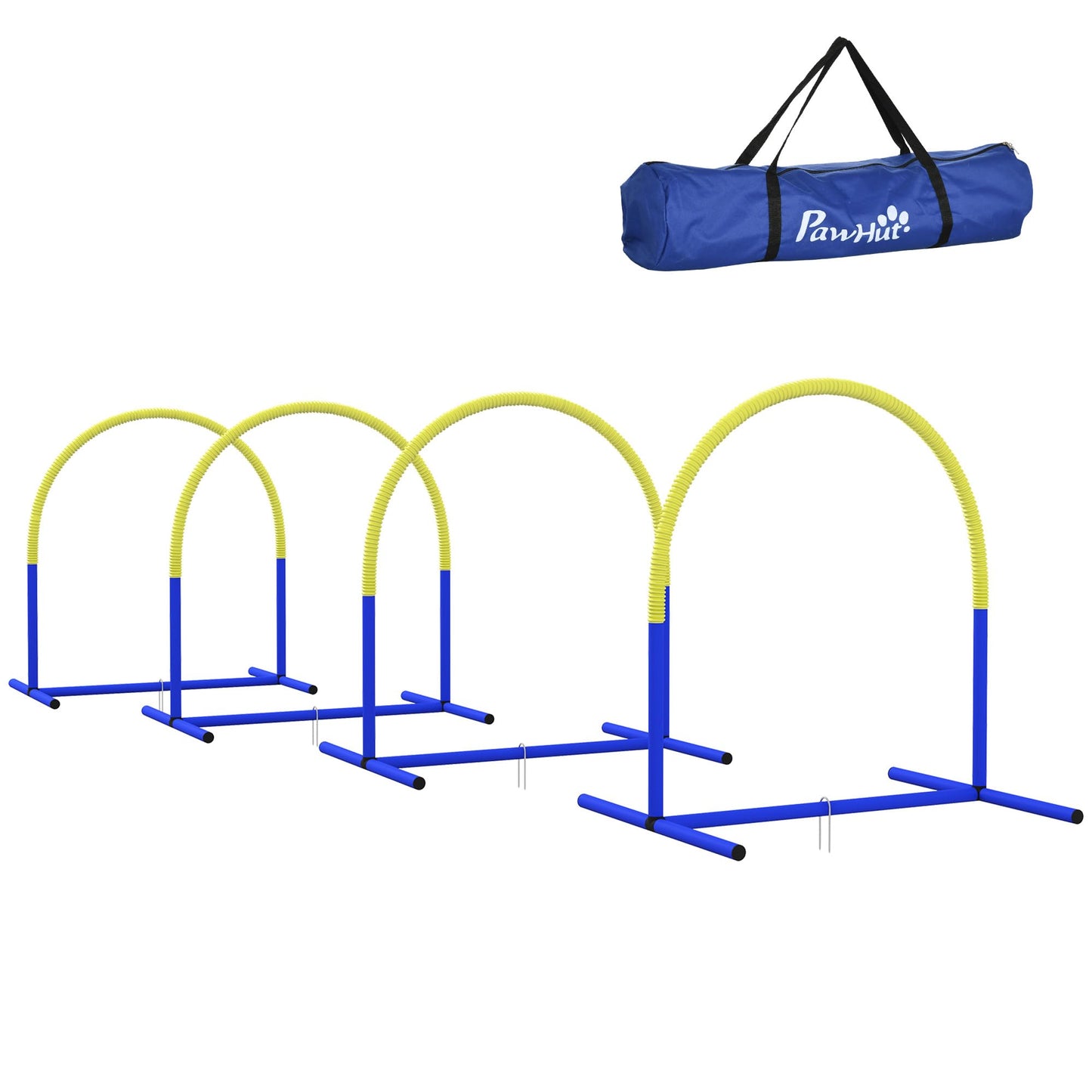 Hund Agility Set PE, ABS Blau+Gelb, Blau+Gelb