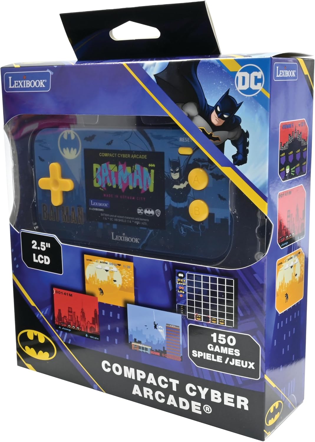 Compact Cyber Arcade-Konsole mit 150 Spielen, Batman