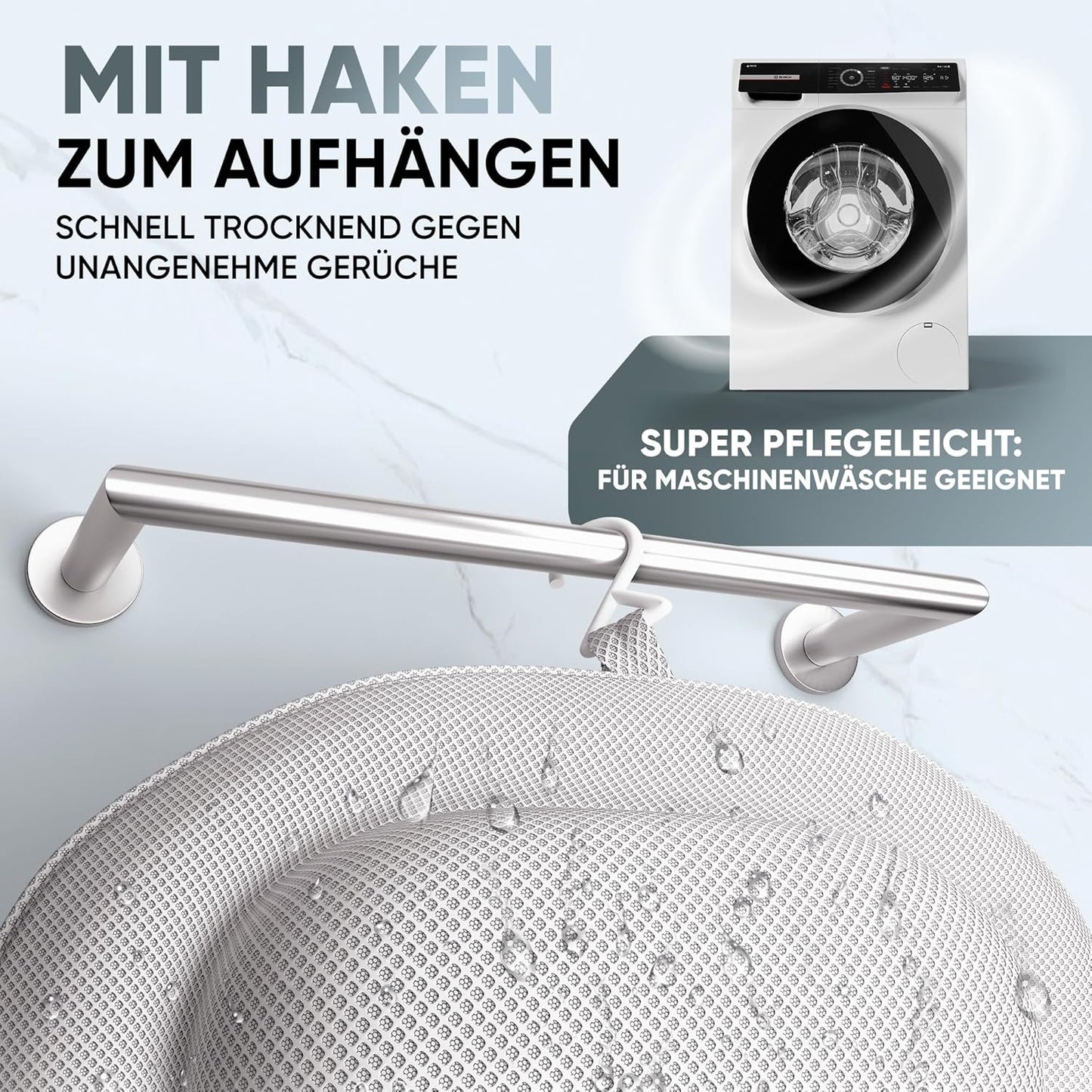 XXL Badewannenkissen, XX-Large Weiß