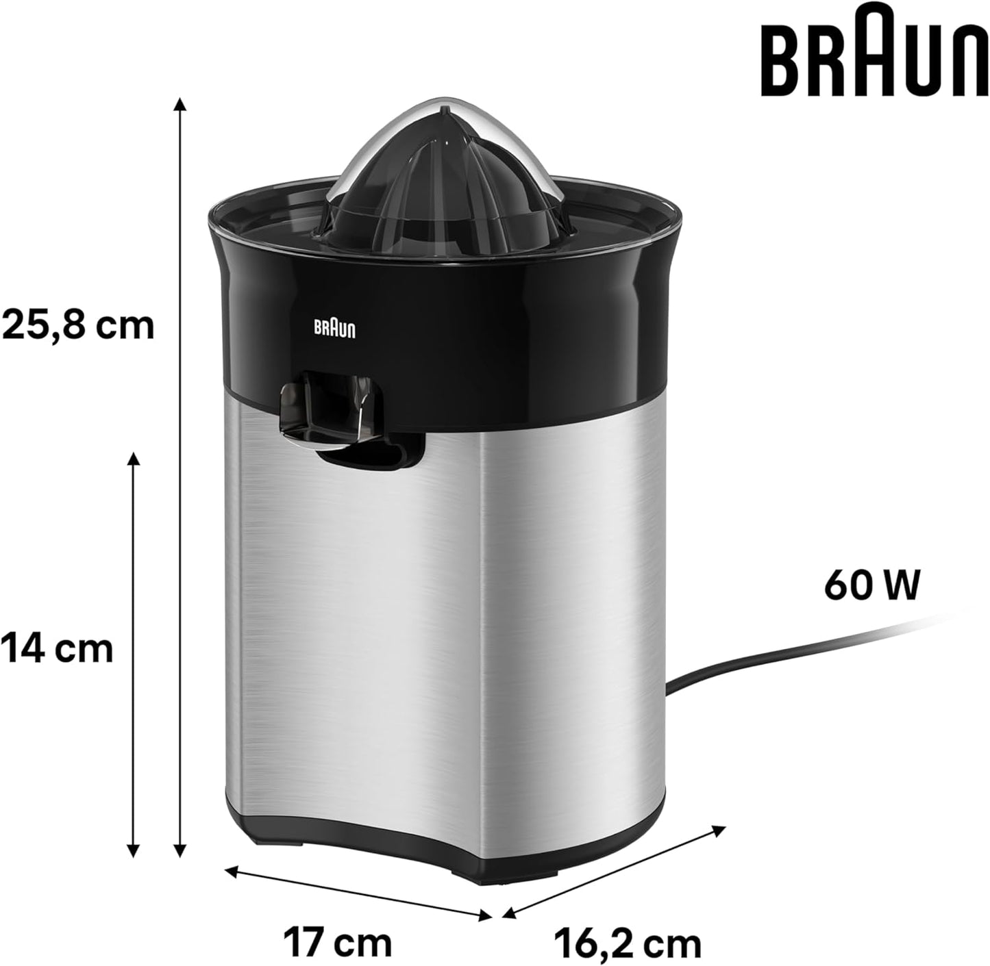 CJ 5050 BK Zitruspresse CitrusQuick, Schwarz