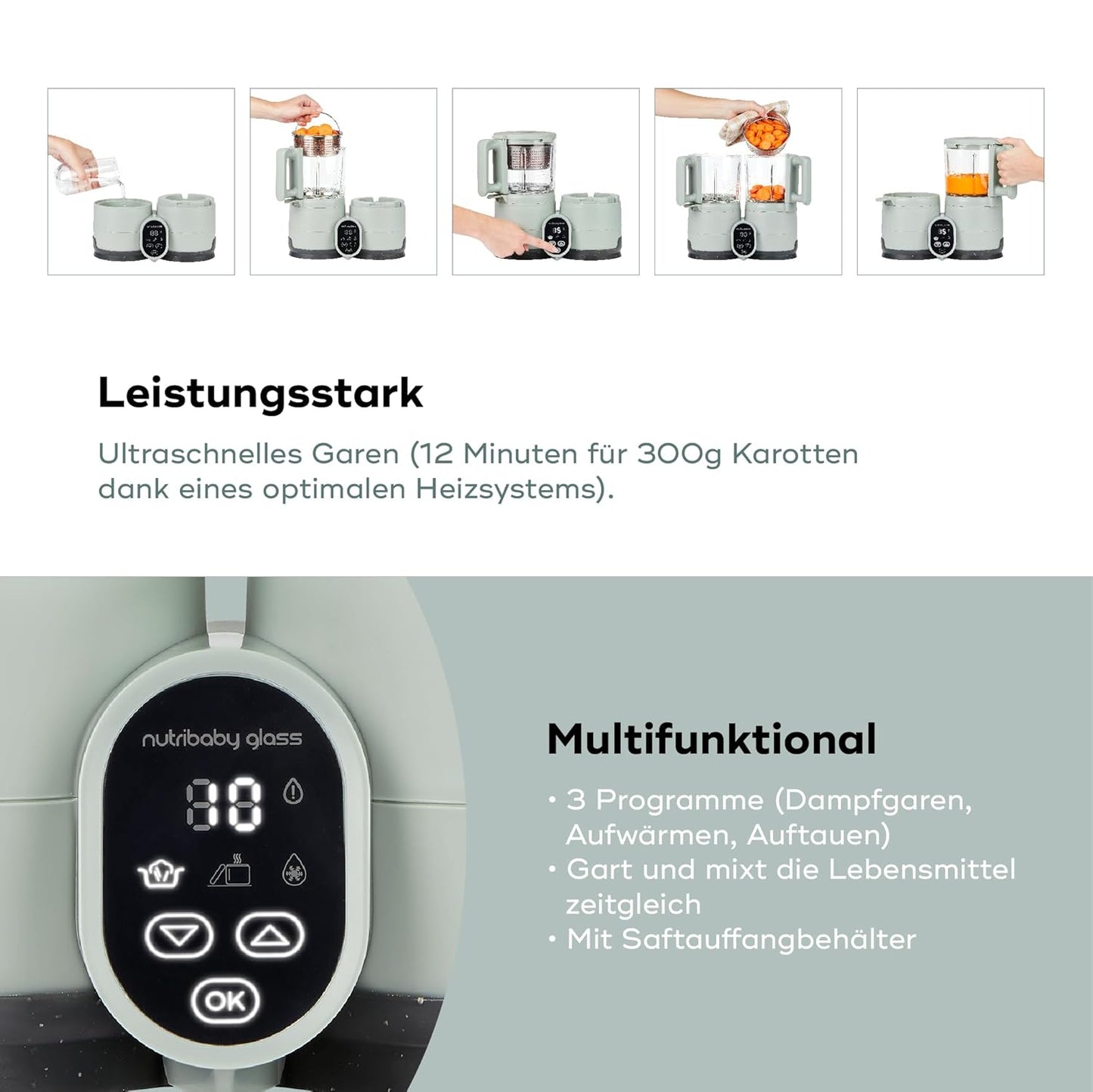 Nutribaby Glass Babynahrungszubereiter