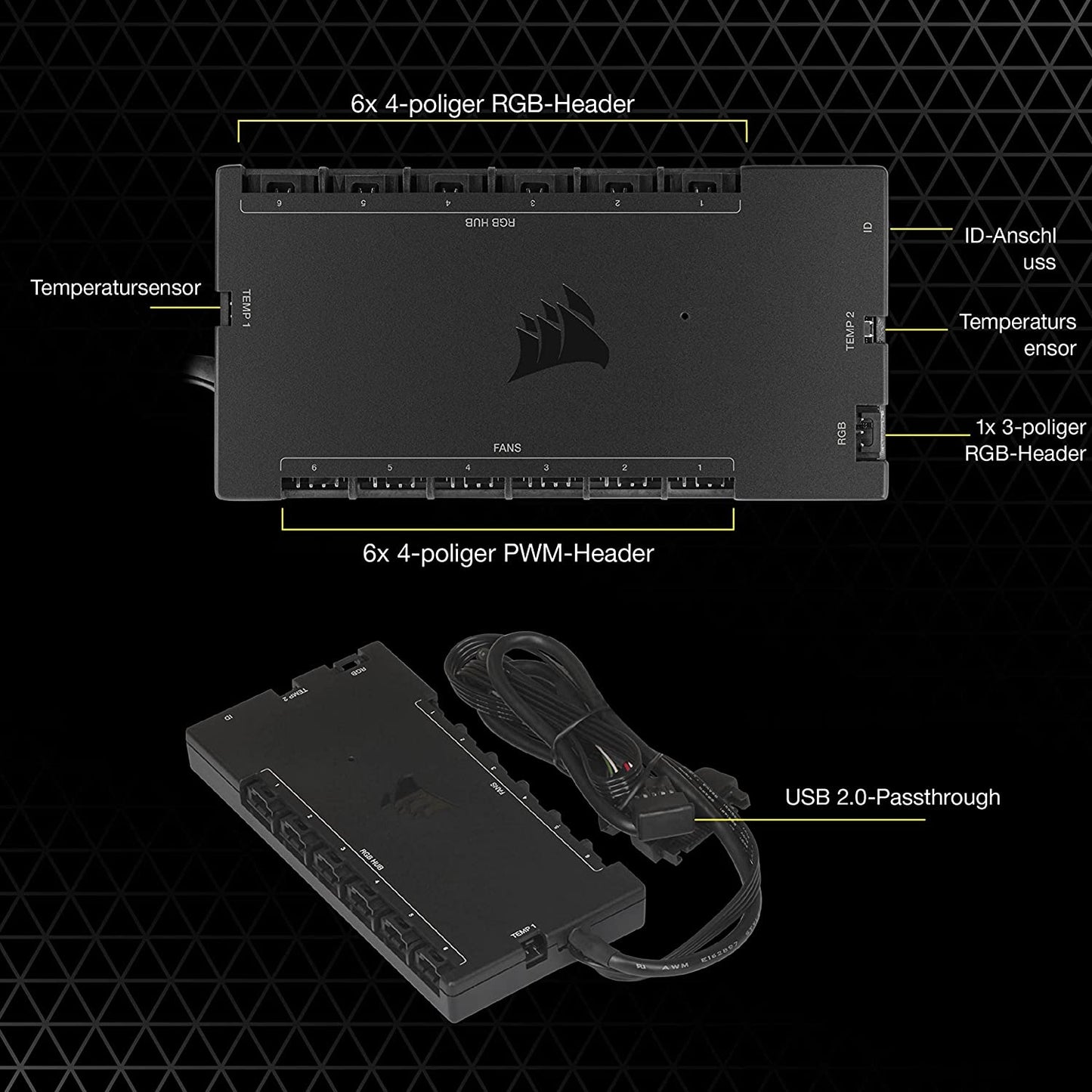 iCUE COMMANDER CORE XT, Lüftersteuerung