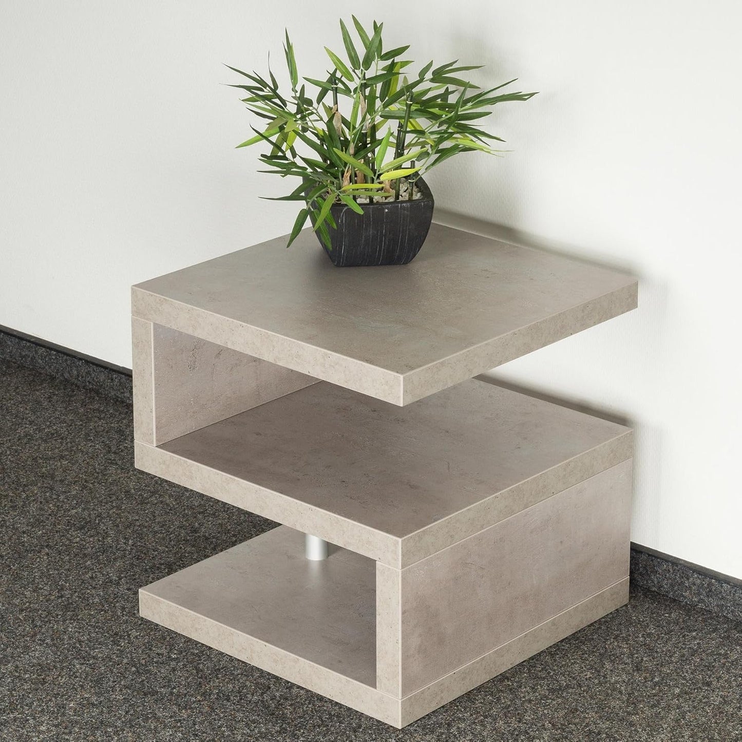 Couchtisch Sigi in Betonoptik (44 x 44 x 44 cm), Betonoptik