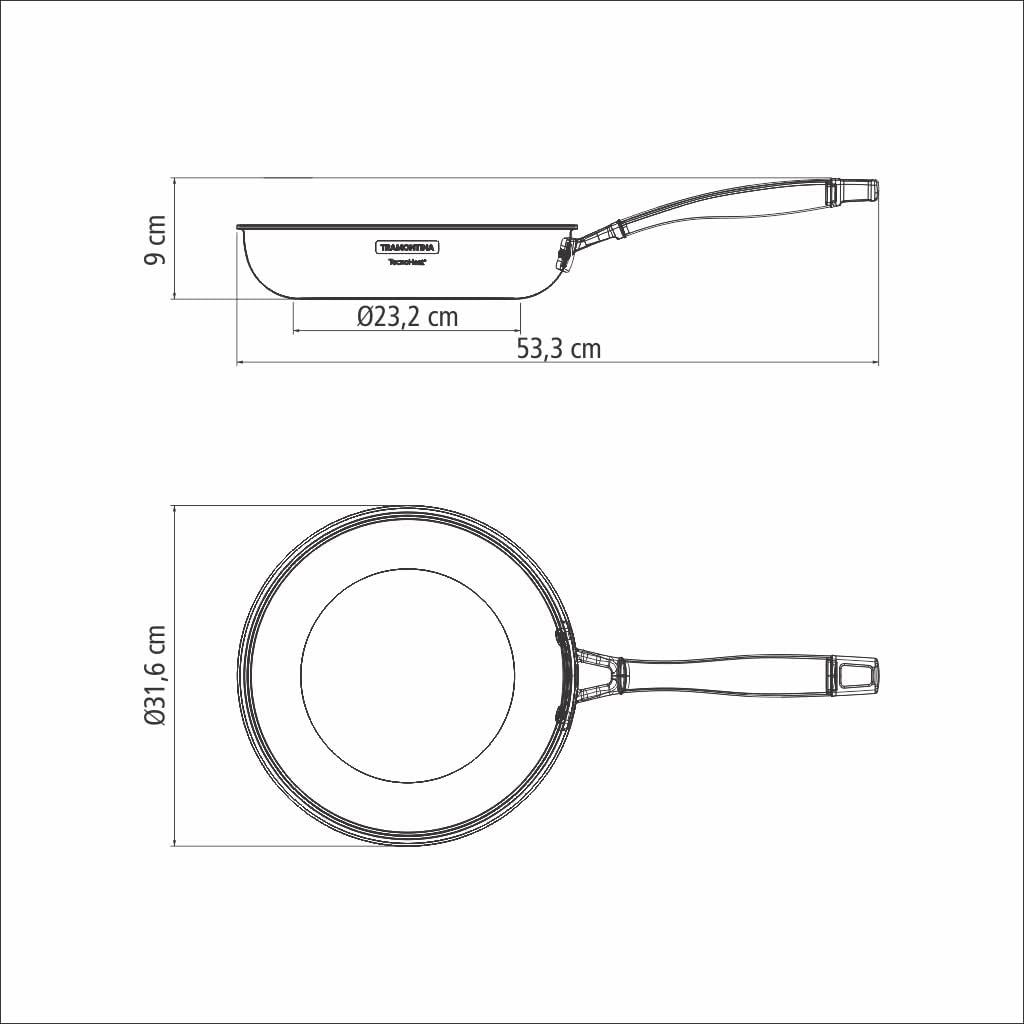 Grano Edelstahl-Bratpfanne, Induktion, ofenfest, Ohne Antihaftbeschichtung 30 cm