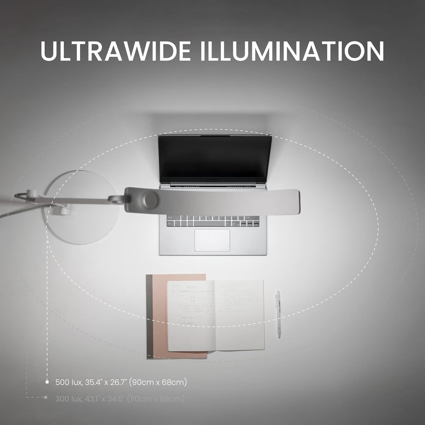 WiT e-Reading LED Schreibtischlamp, Gold