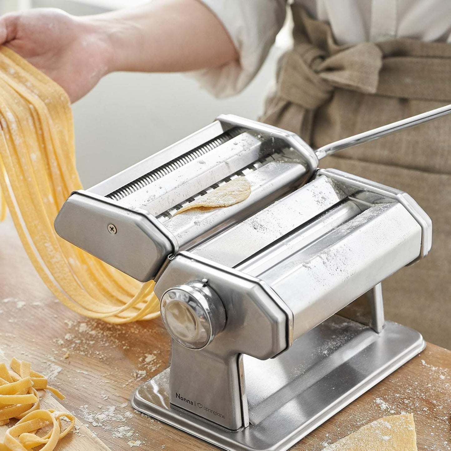 Nudelmaschine Nonna, Nudelmaschine|Silber