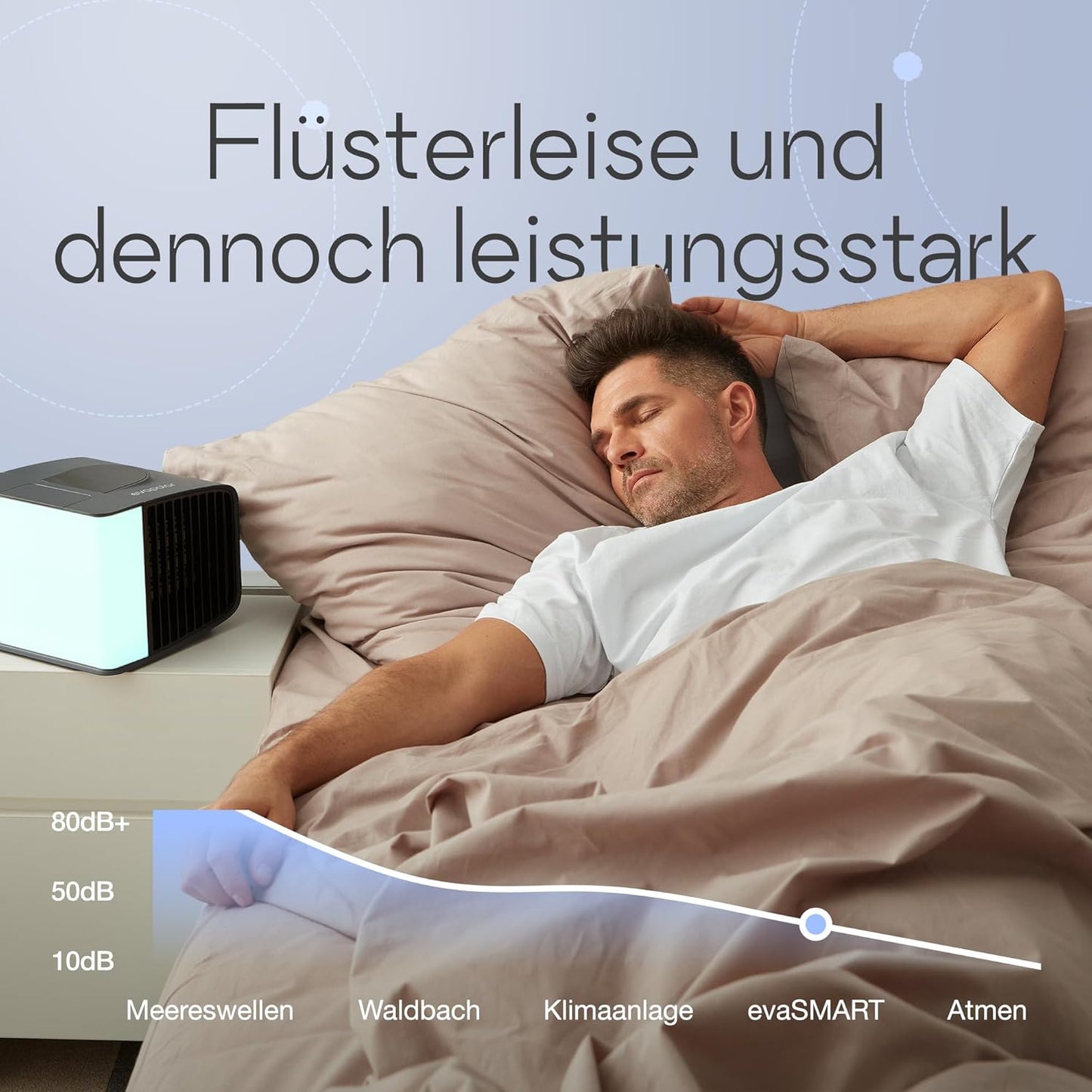 evaSMART EV-3000 Kaltluftbefeuchter, Weiss