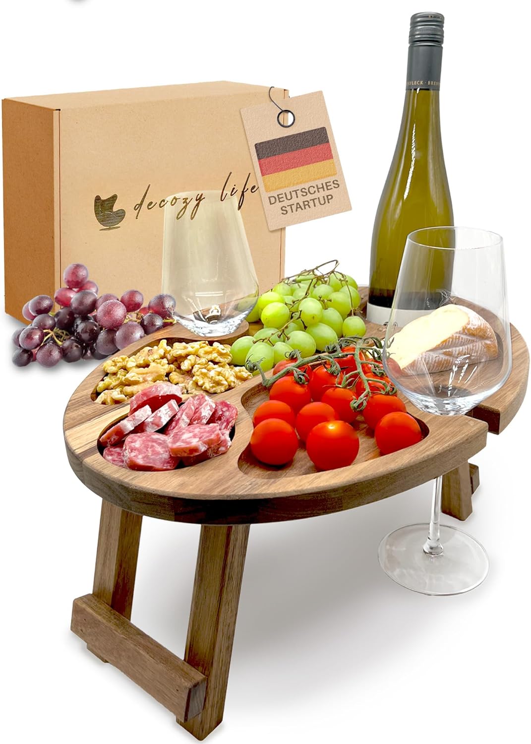 Klappbarer Weintisch