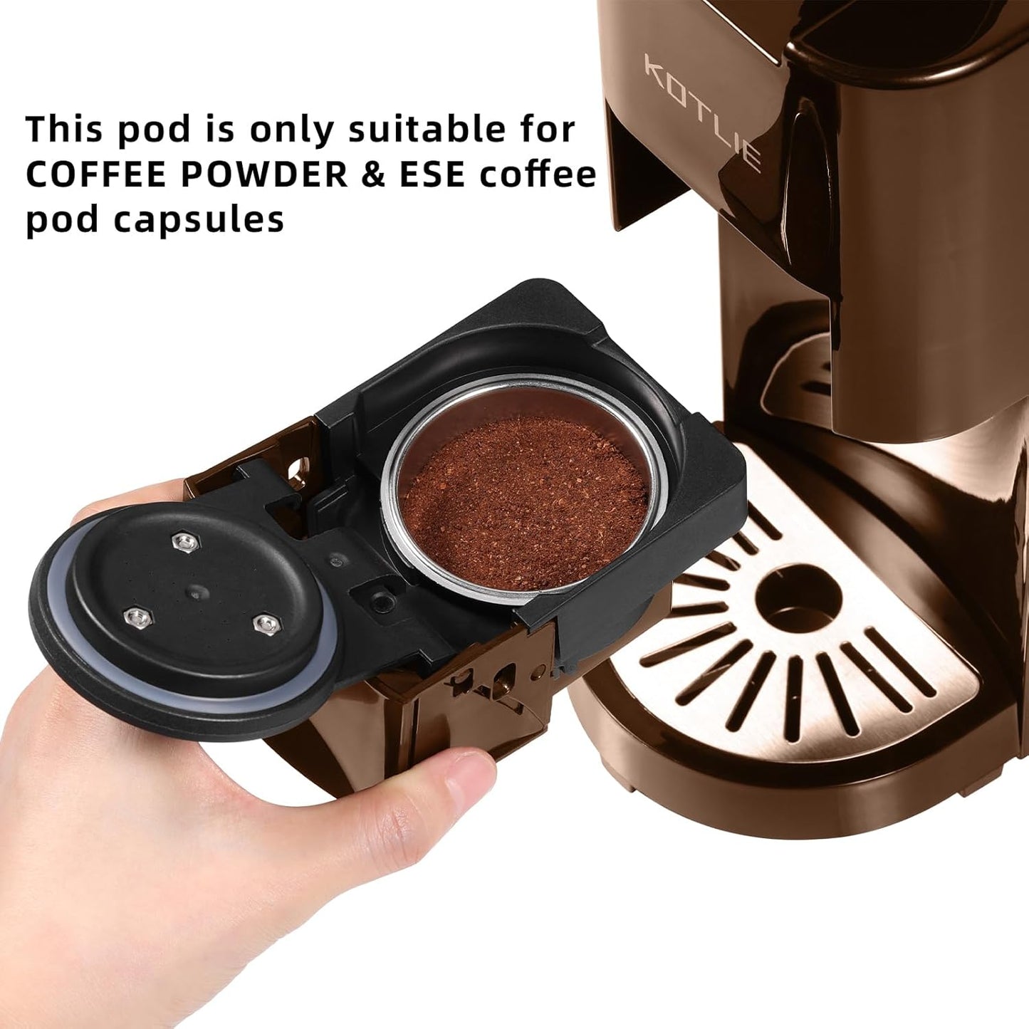 AC-513K/AC-513F Kaffeemaschinen-Zubehör für ESE-Pads und gemahlenen Kaffee, Ese