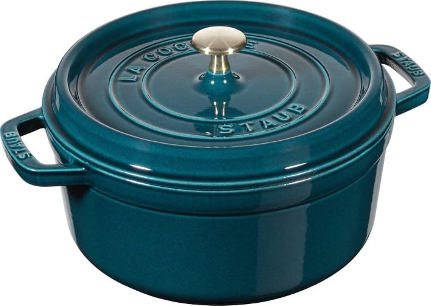 Cocotte Gusseisen Bräter, 26 cm Petrol-Blau