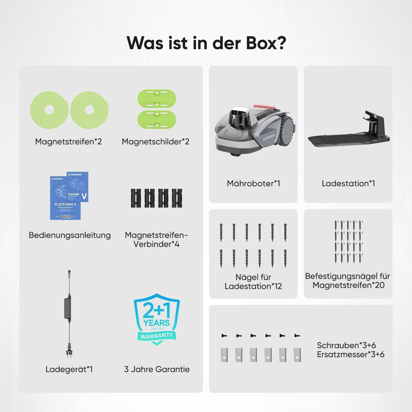 Mähroboter V3 mit Vision AI & App-Steuerung, V3