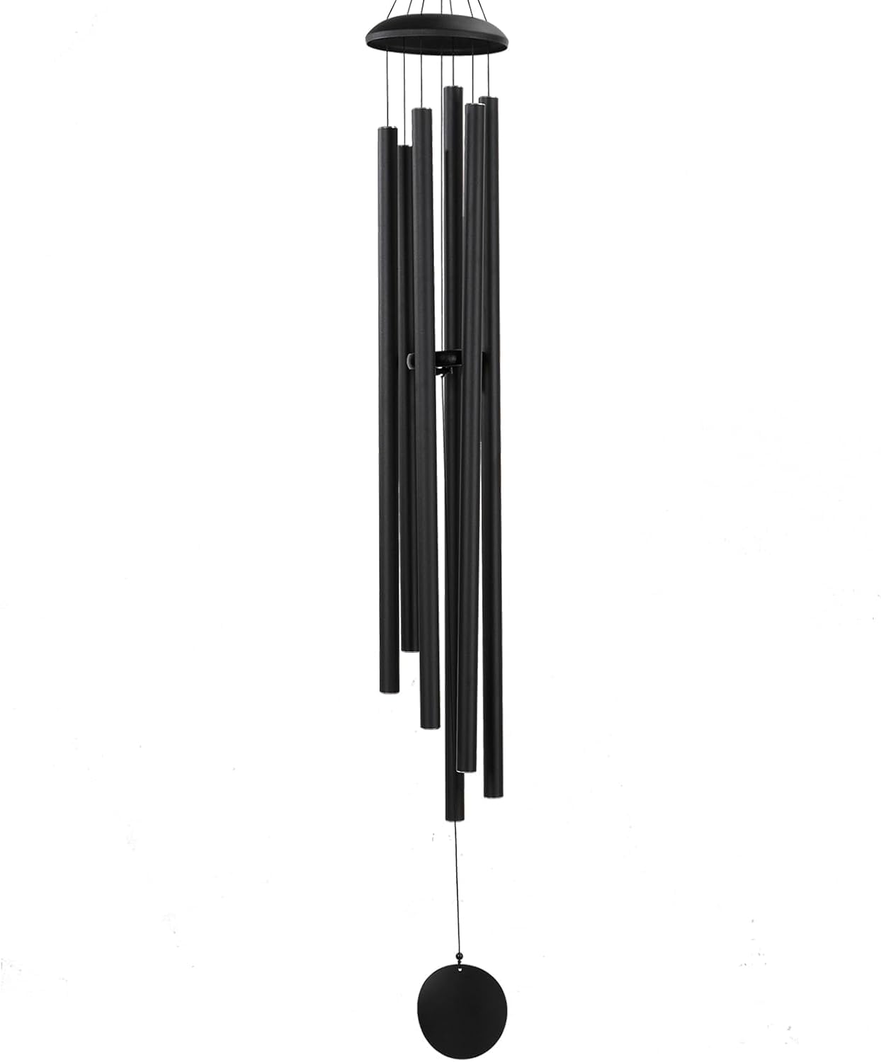 Windglocke mit tiefen, beruhigenden Tönen, 65" Schwarz