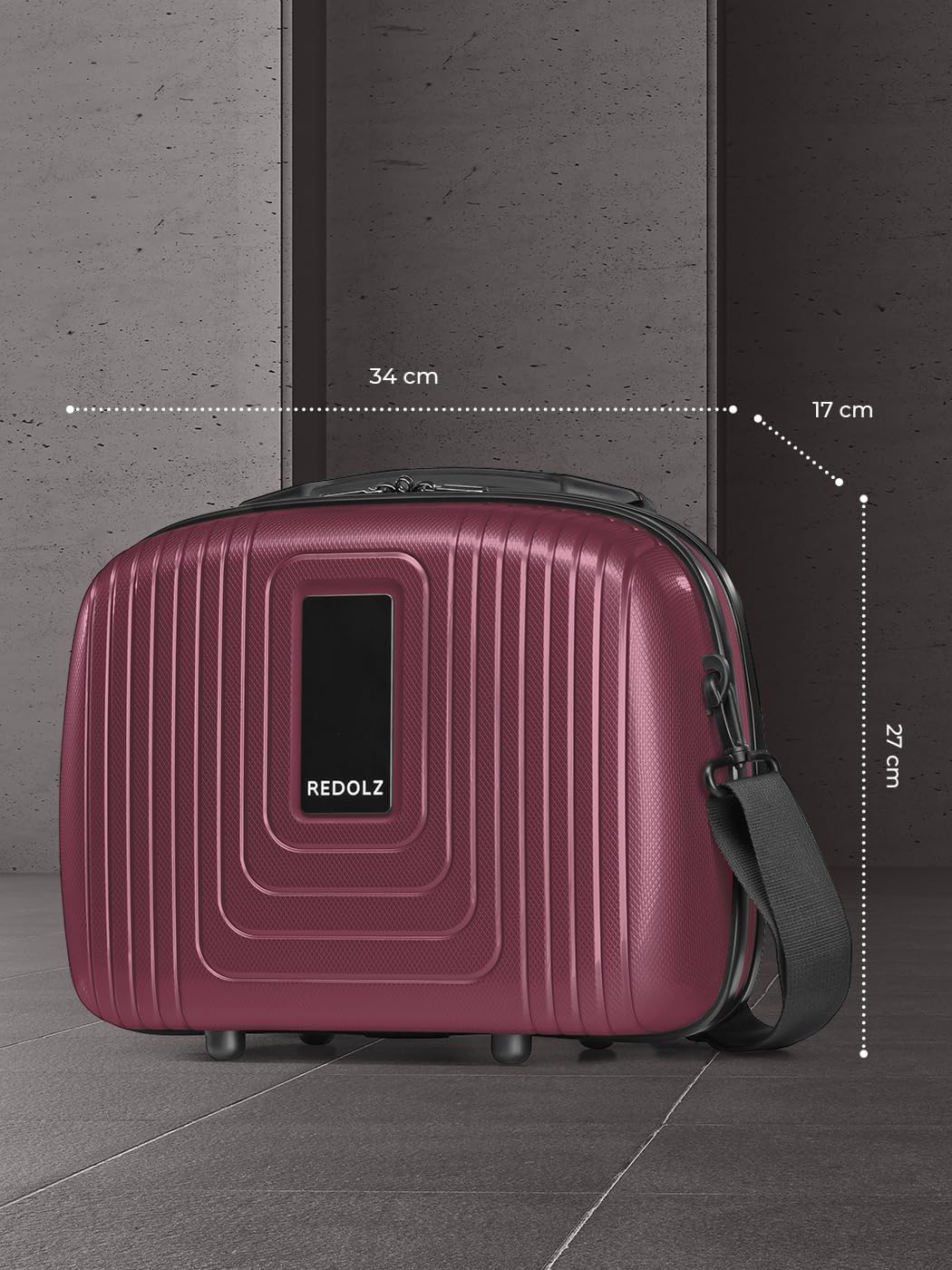 Essentials 14 Beautycase 34 cm, Aubergine Metallic Beauty Case (34 cm)