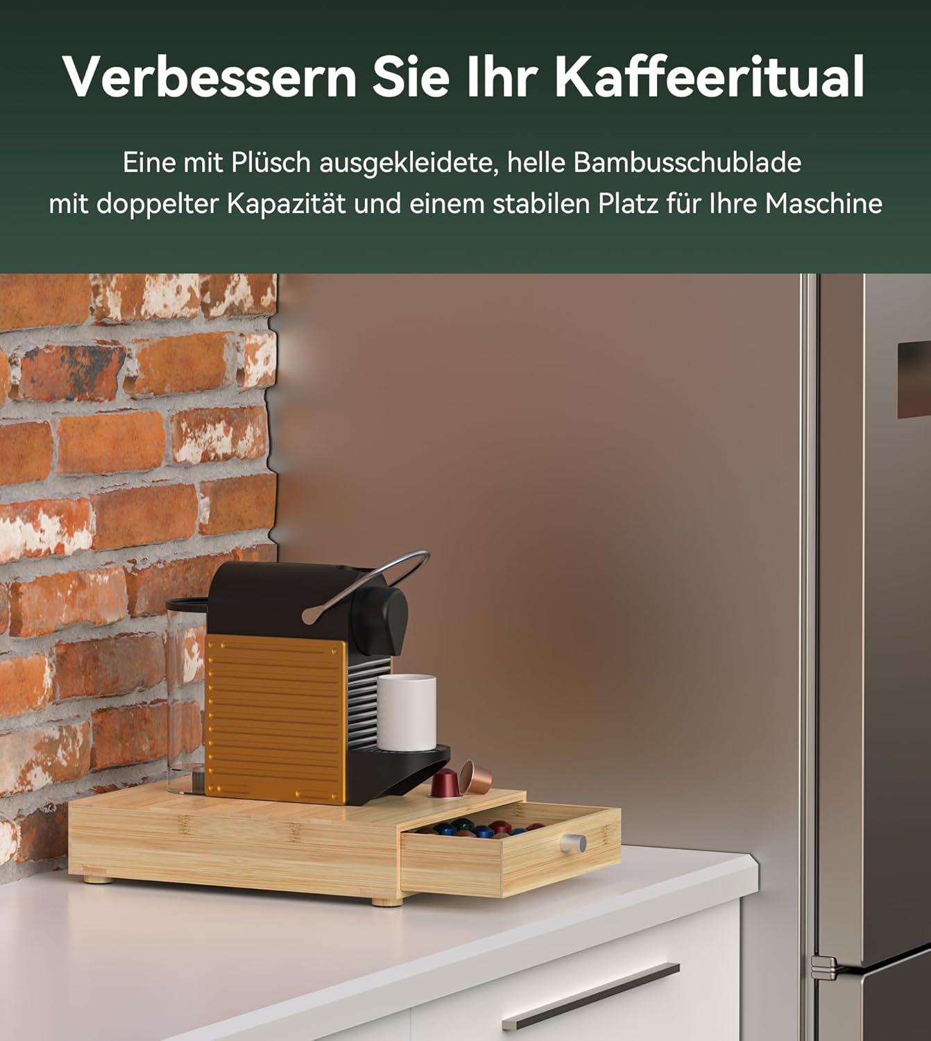 Schubladenbox für Kaffeekapseln