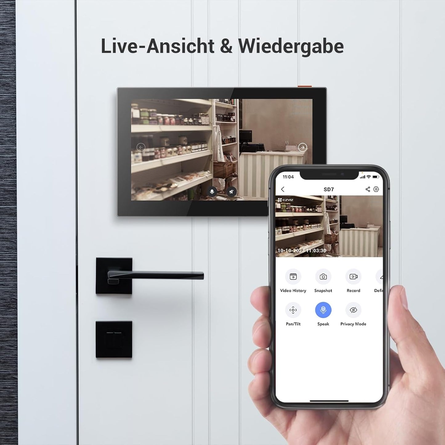 SD7 Intelligenter Innenbildschirm mit 2-Wege-Audio, Smart Screen