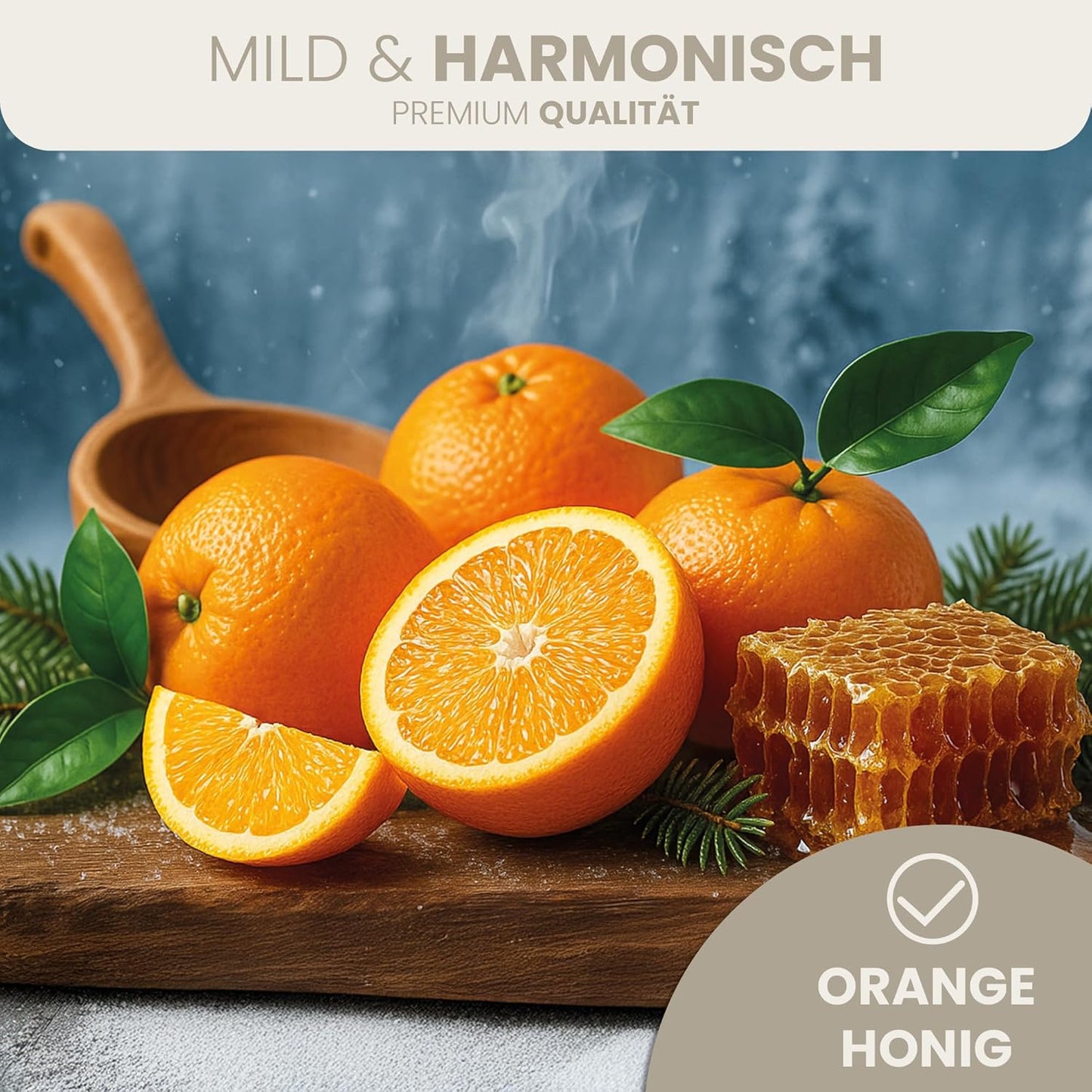 Saunaaufguss Konzentrat mit ätherischen Ölen, 250 ml Orange-Honig