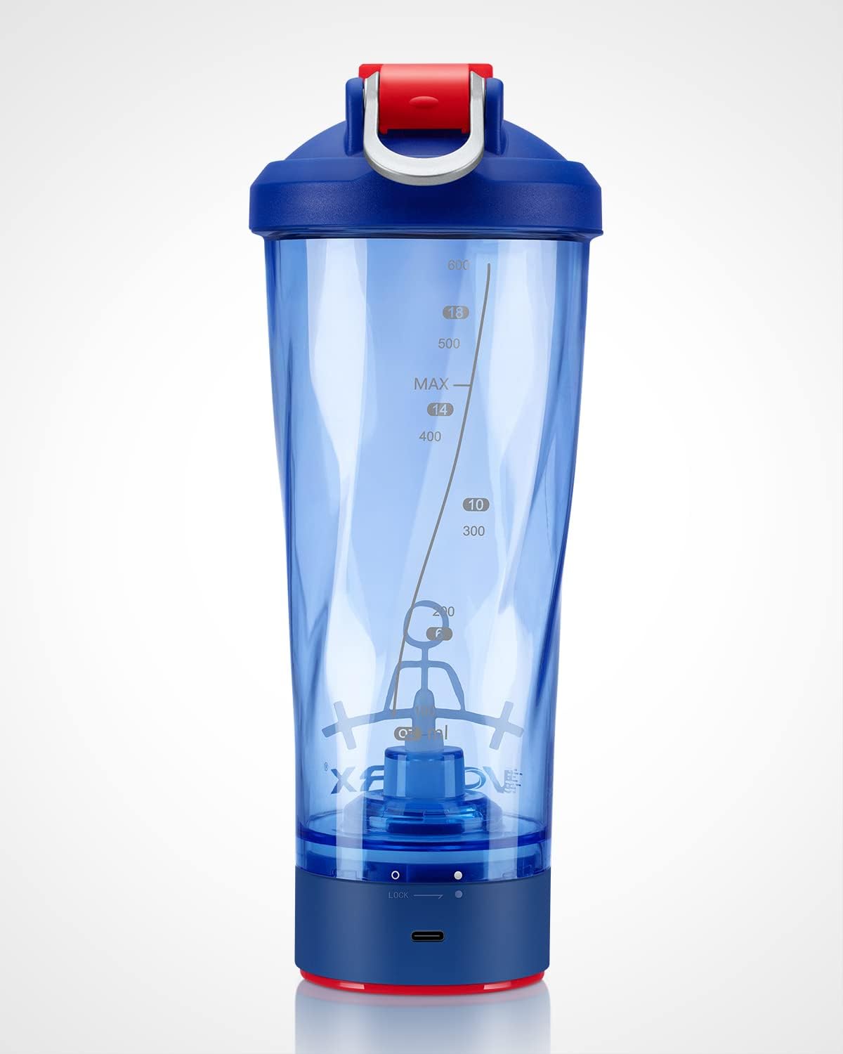 Elektrischer Eiweiss-Shaker, Macht Blau