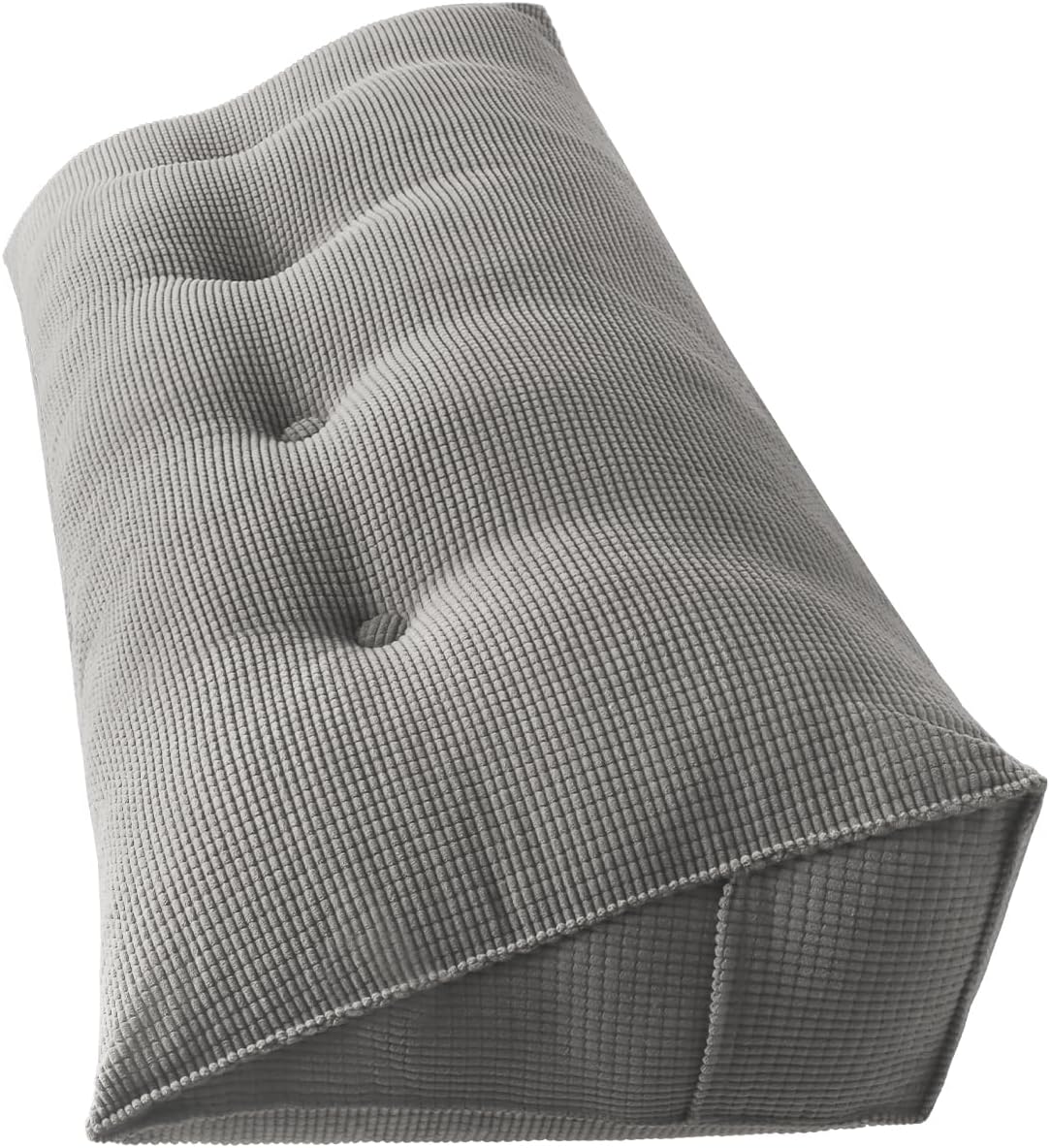 Keilkissen für Bett und Sofa mit Seitenfach, Grau 120*50*20cm