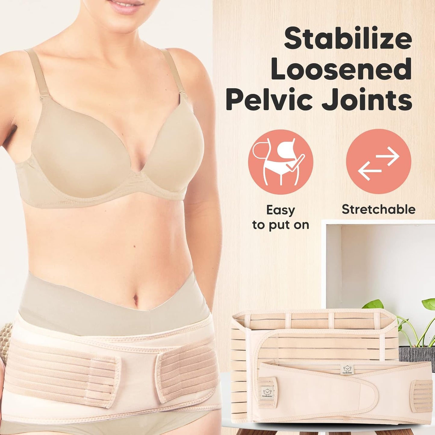 Revive 3 in 1 Postpartum Gürtel, M/L Classic Ivory