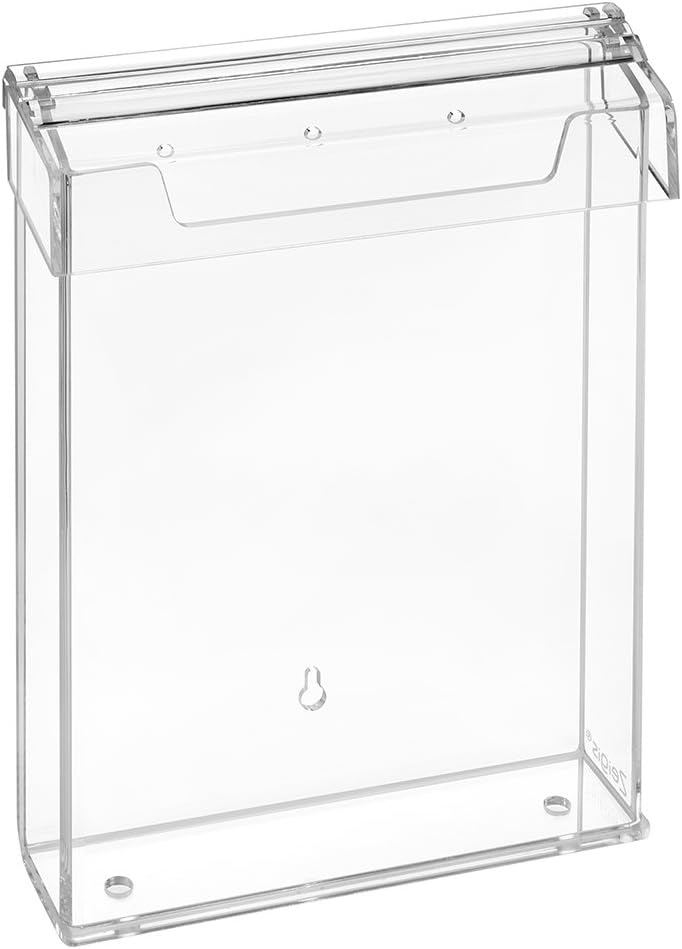 Wetterfeste Prospektbox mit Deckel